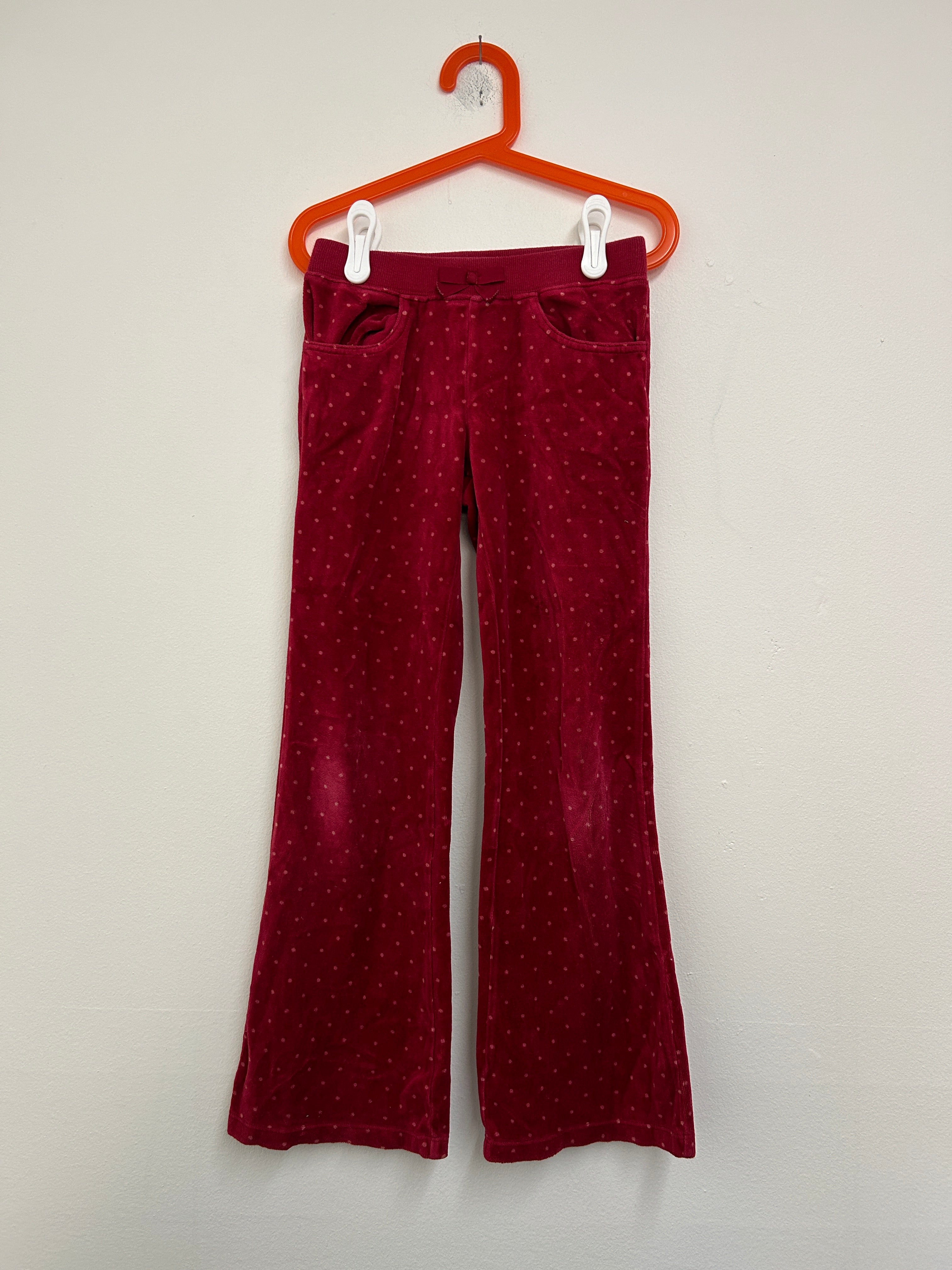 Pantalon velours rouge à pois — Gymboree