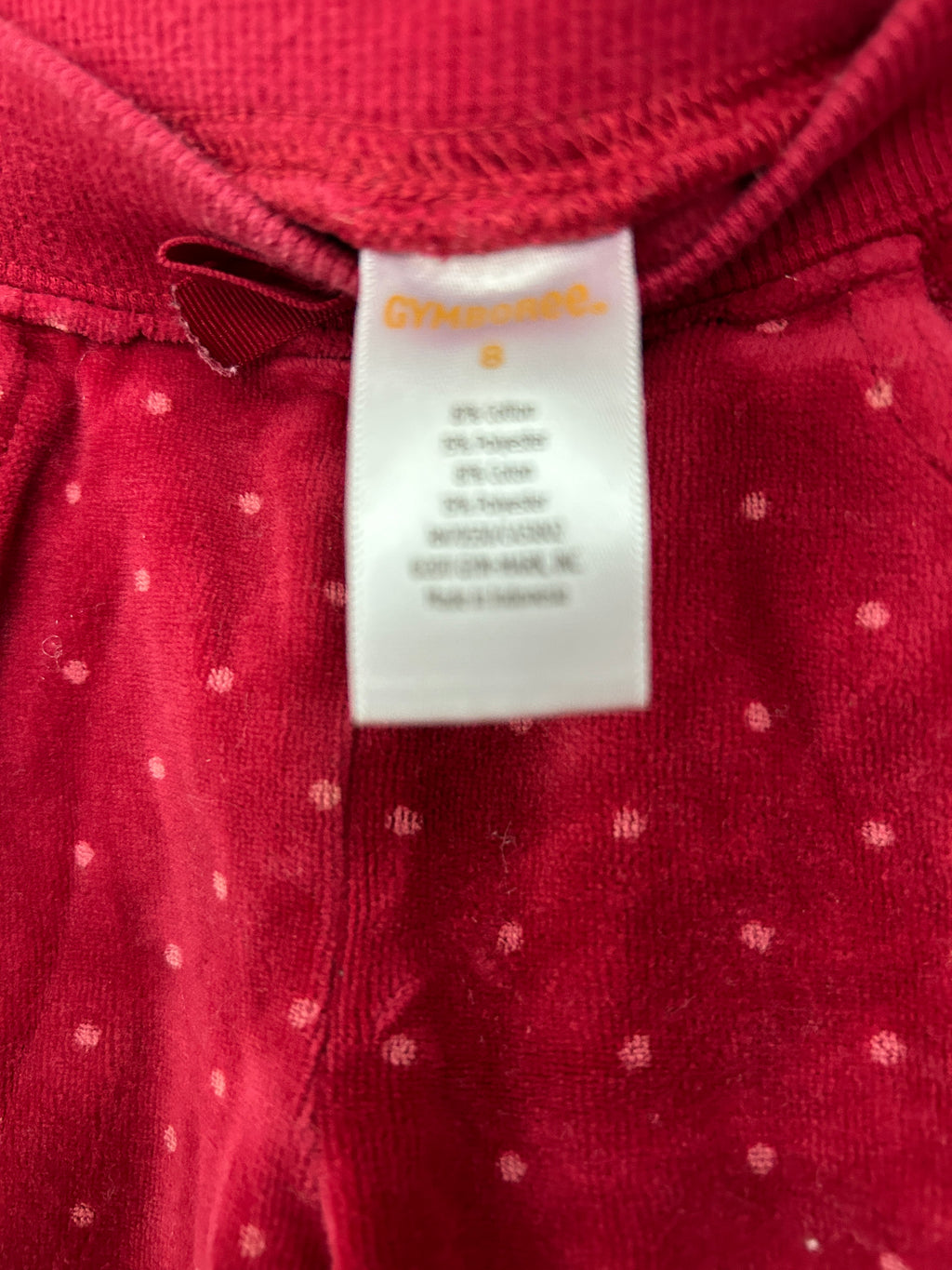 Pantalon velours rouge à pois — Gymboree
