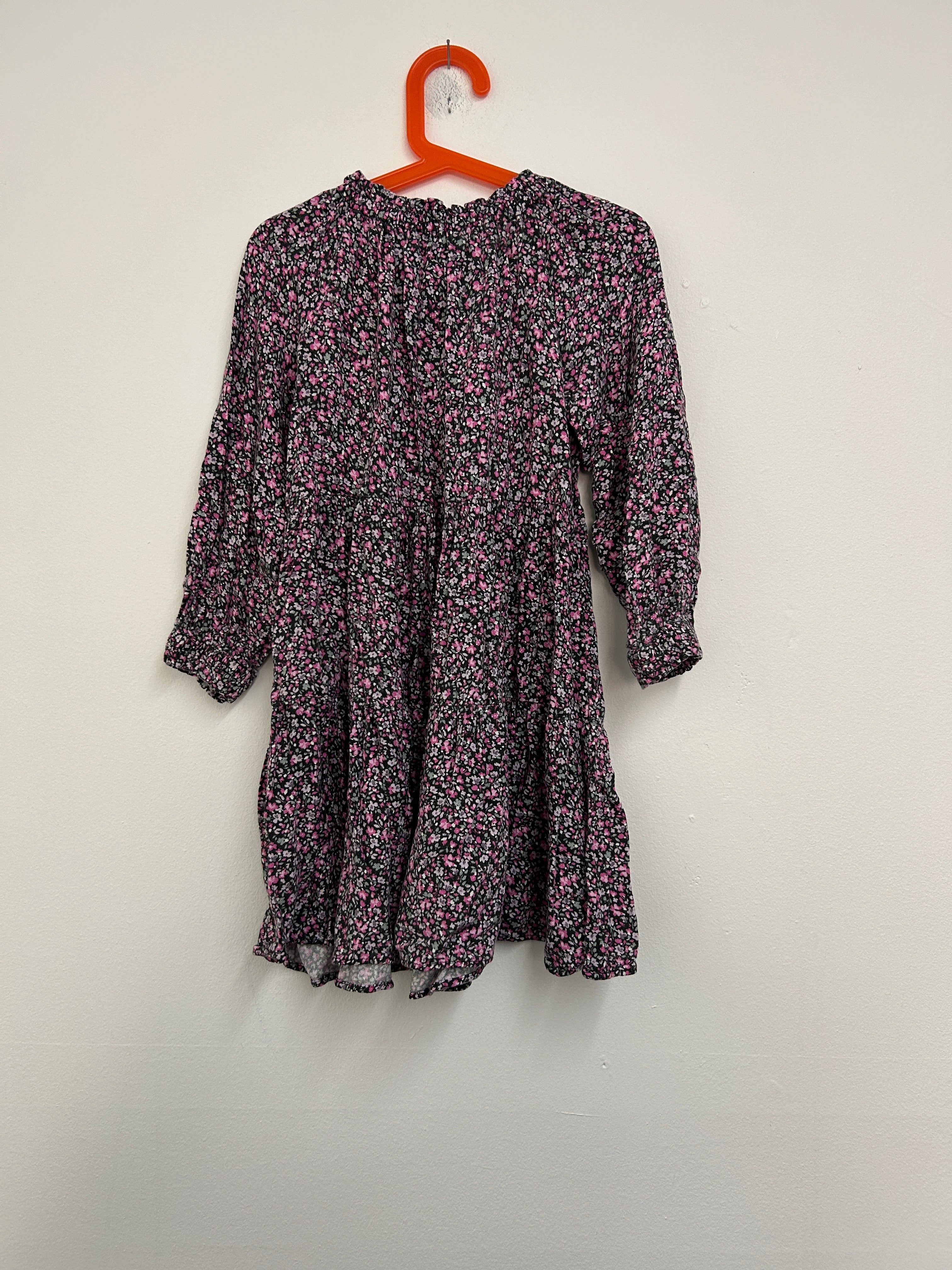 Robe fleurie à manches longues — Zara
