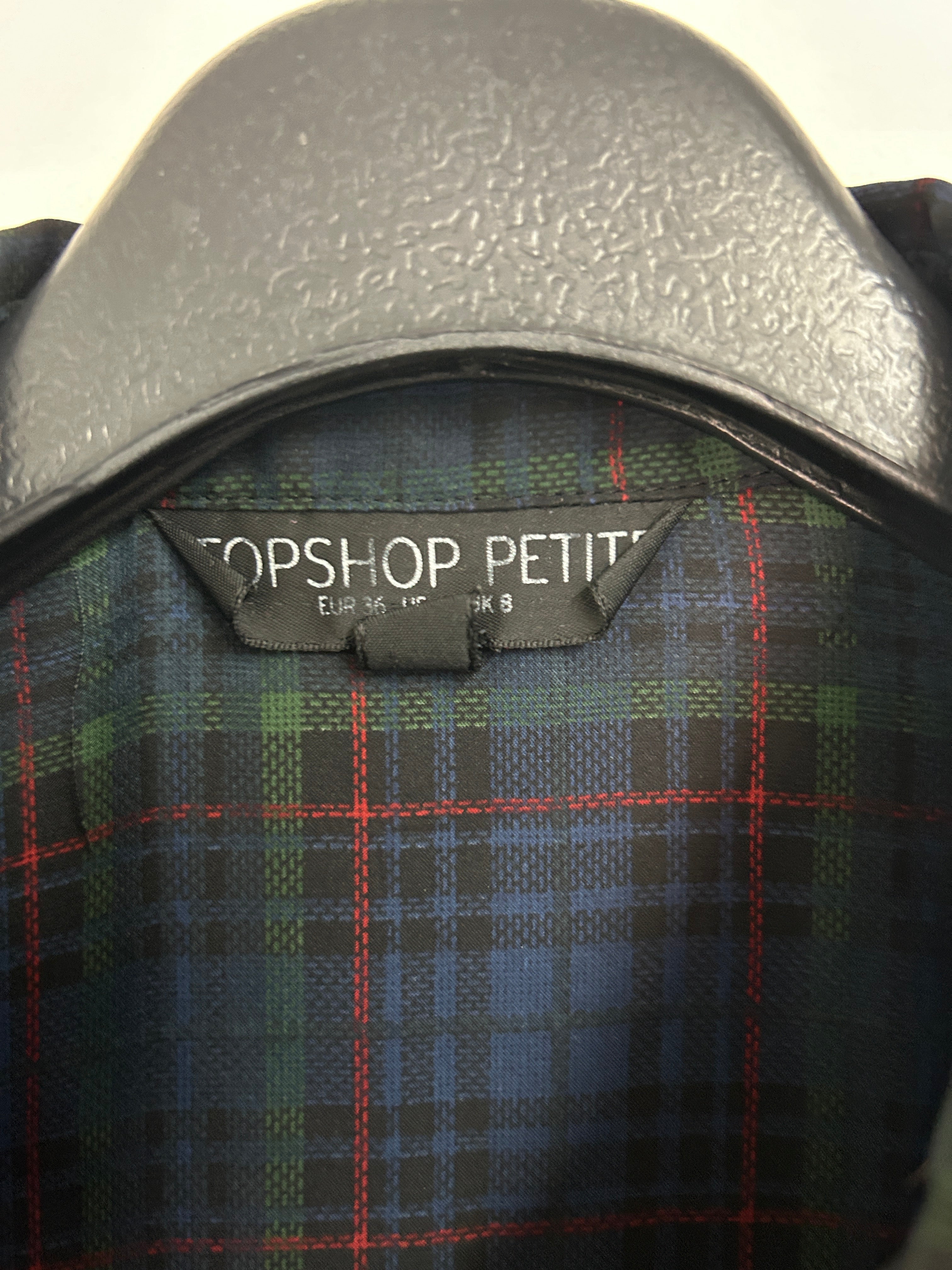 Chemise écossaise sans manches — Topshop