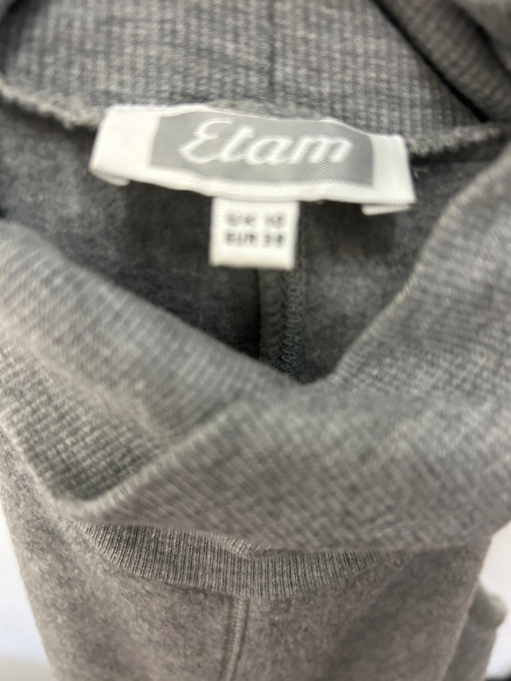 Robe sans manches grise à col roulé — Etam