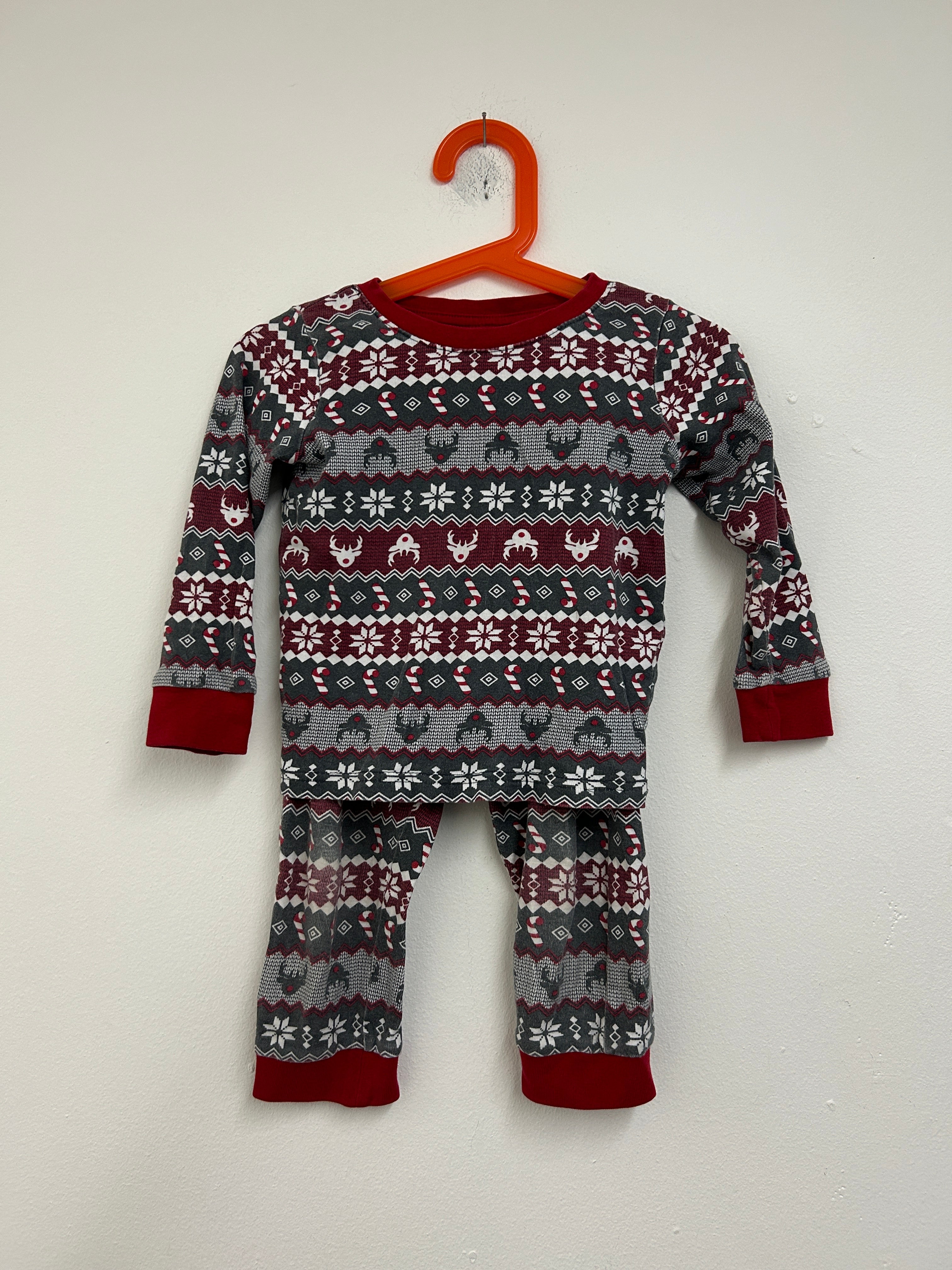 Pyjama de Noël à motifs nordiques 2 morceaux