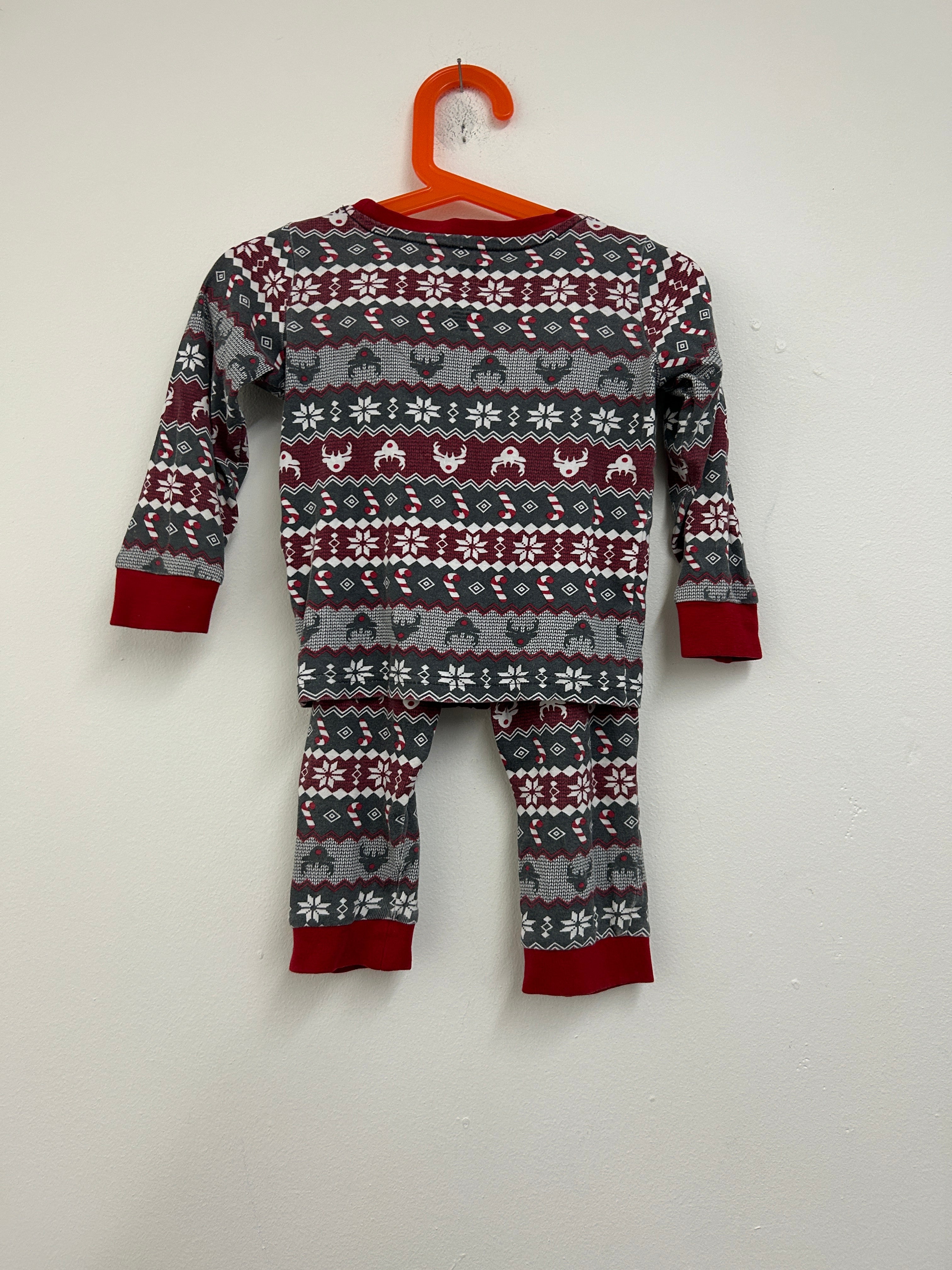 Pyjama de Noël à motifs nordiques 2 morceaux