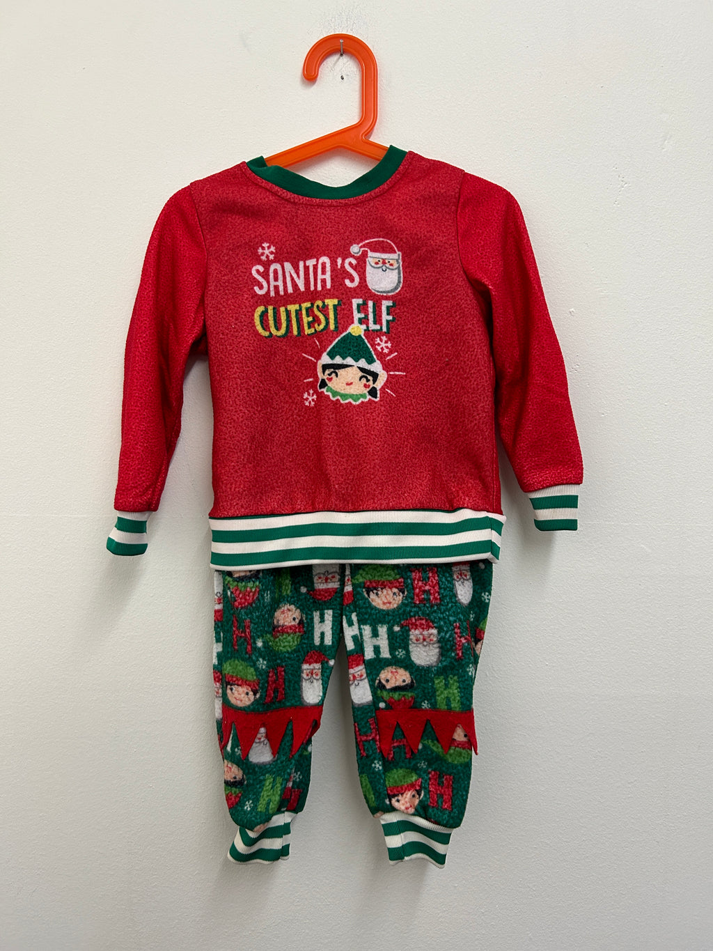 Pyjama de Noël “Santa’s Cutest Elf” 2 morceaux