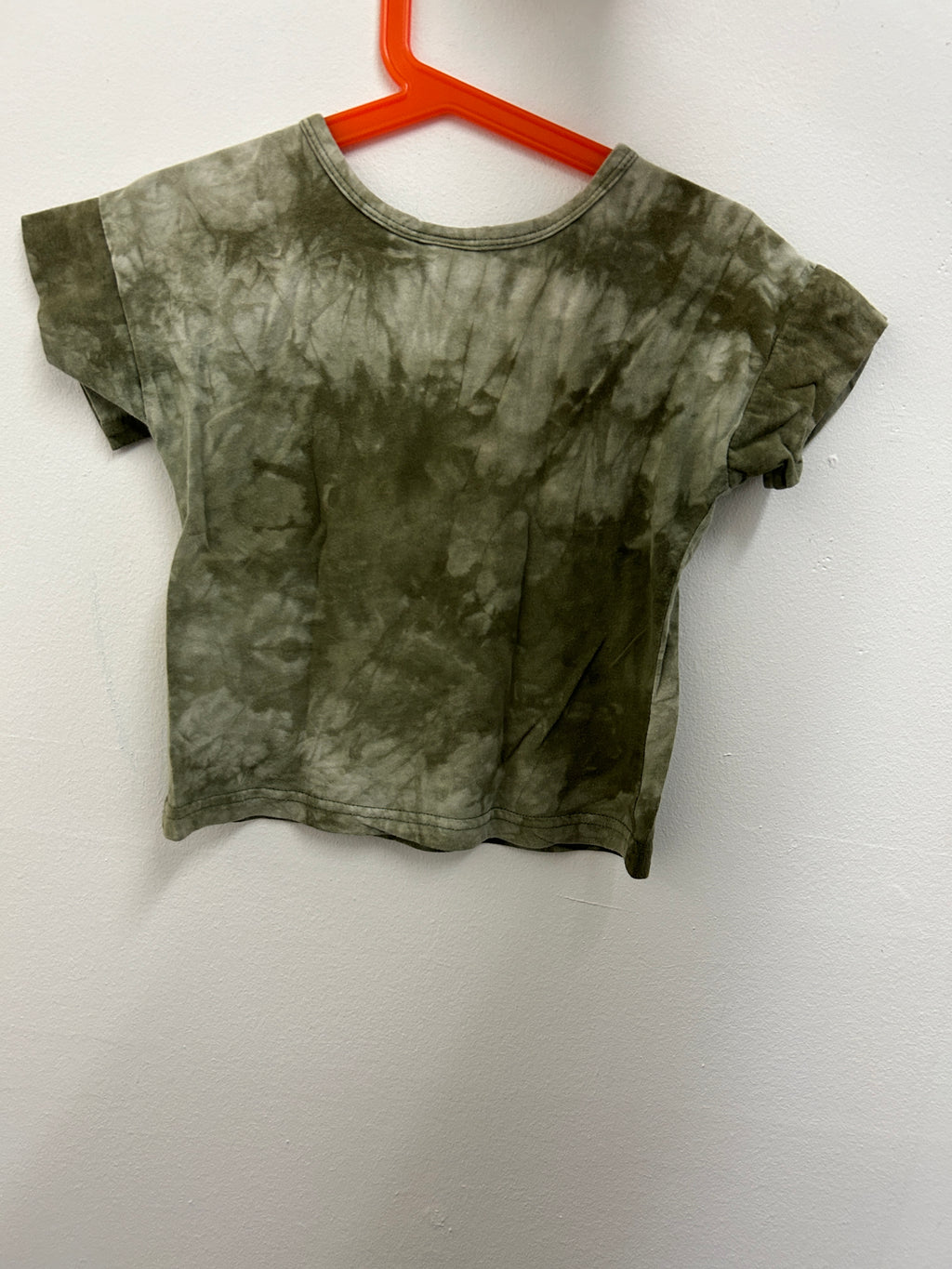 T-shirt tie-dye vert kaki