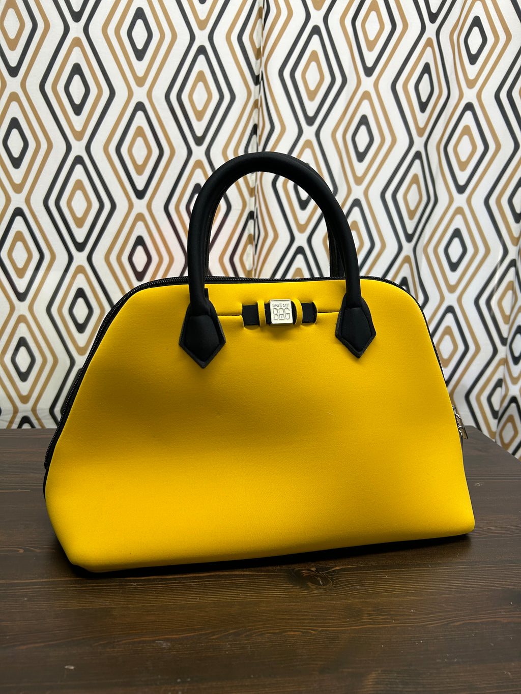 Sac à main néoprène jaune et noir — SAVE MY BAG