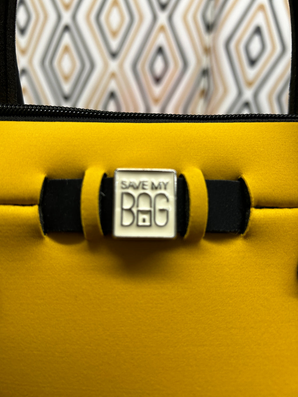 Sac à main néoprène jaune et noir — SAVE MY BAG