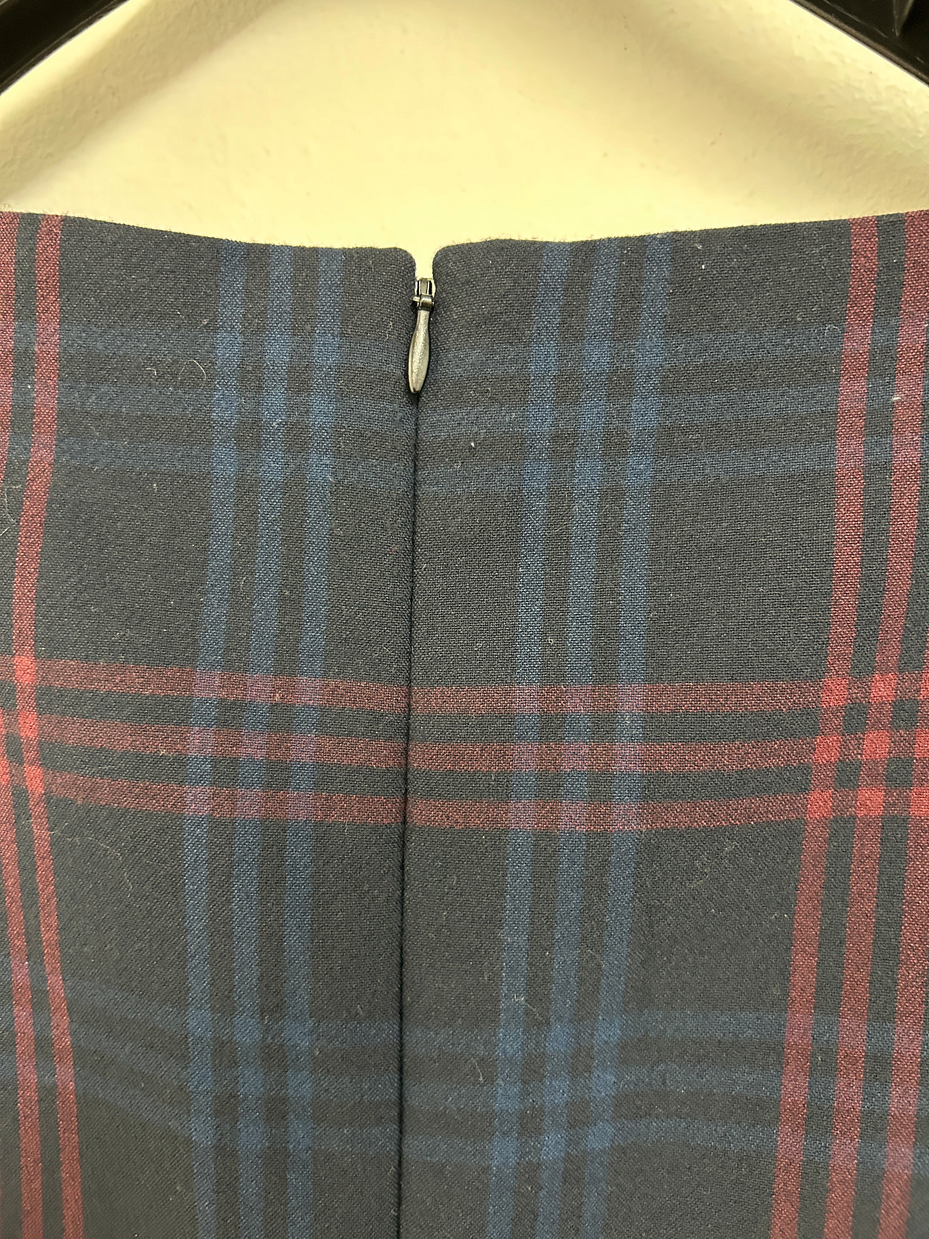 Robe à carreaux marine et bordeaux — Philosophy