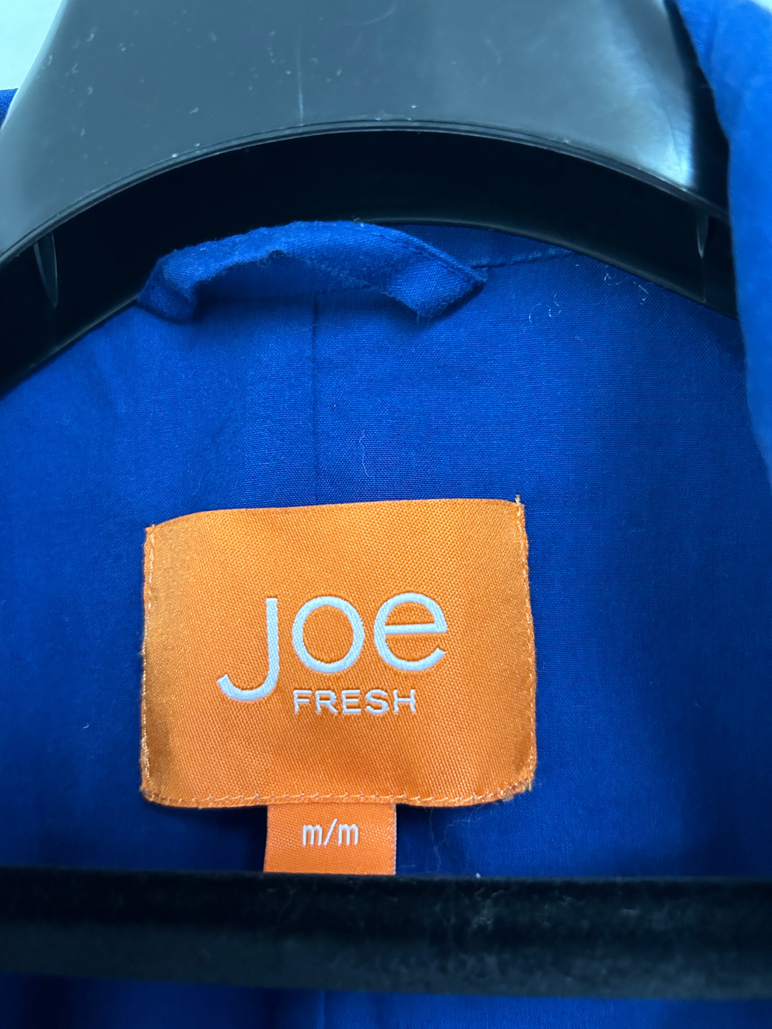Manteau bleu cobalt à poches — Joe Fresh