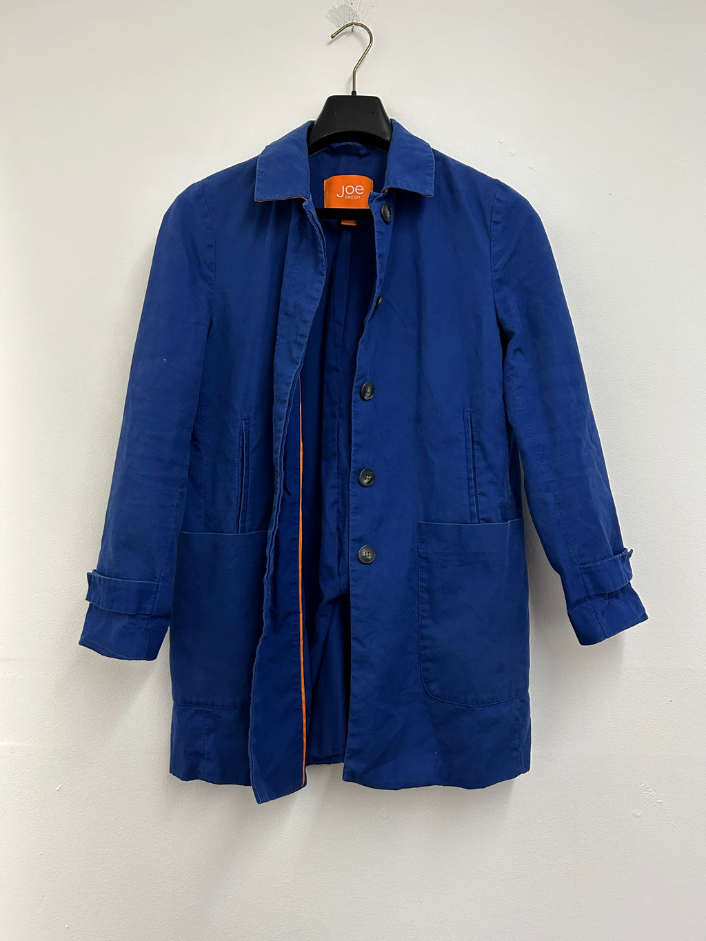 Manteau bleu cobalt à poches — Joe Fresh
