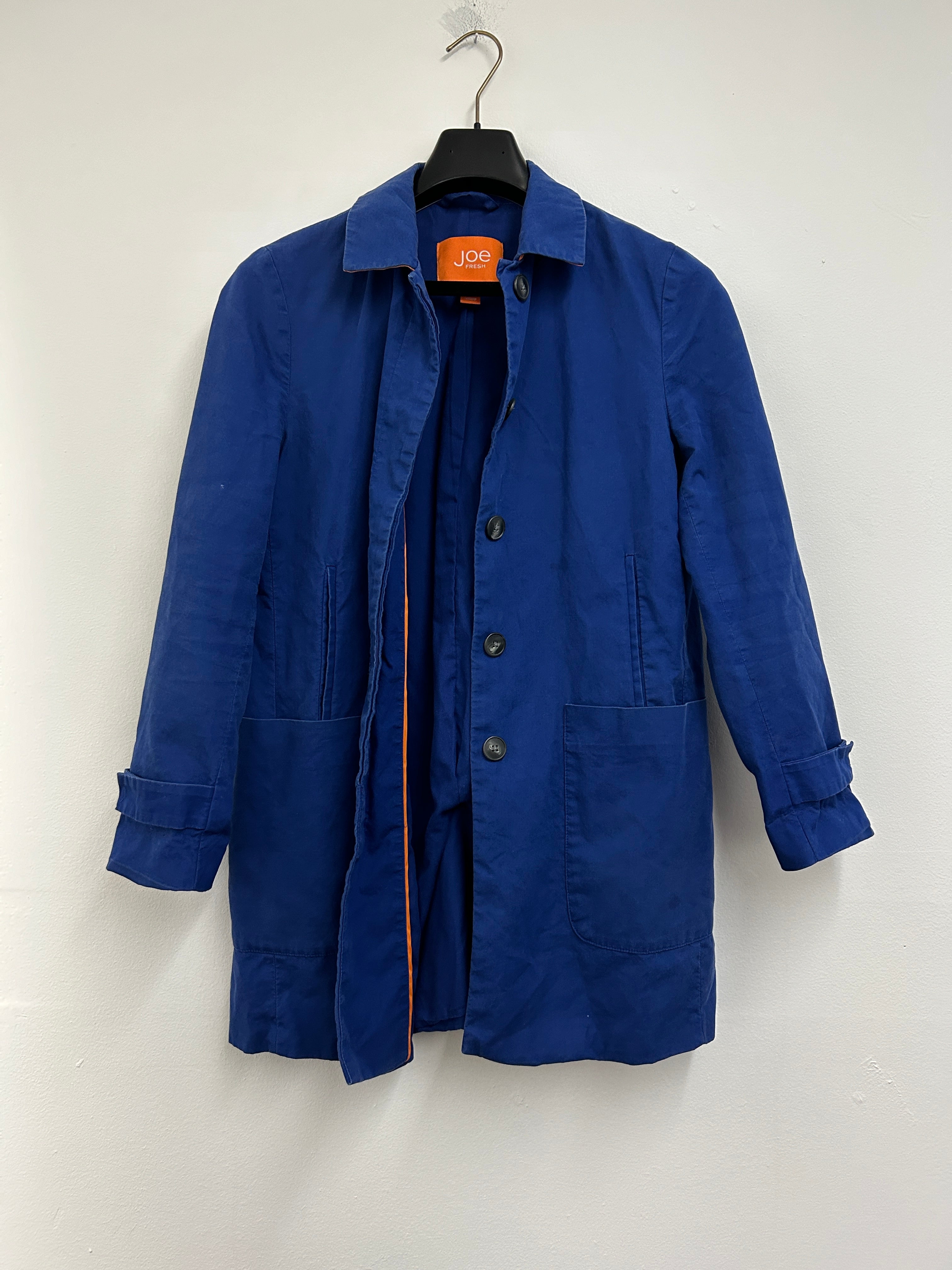 Manteau bleu cobalt à poches — Joe Fresh
