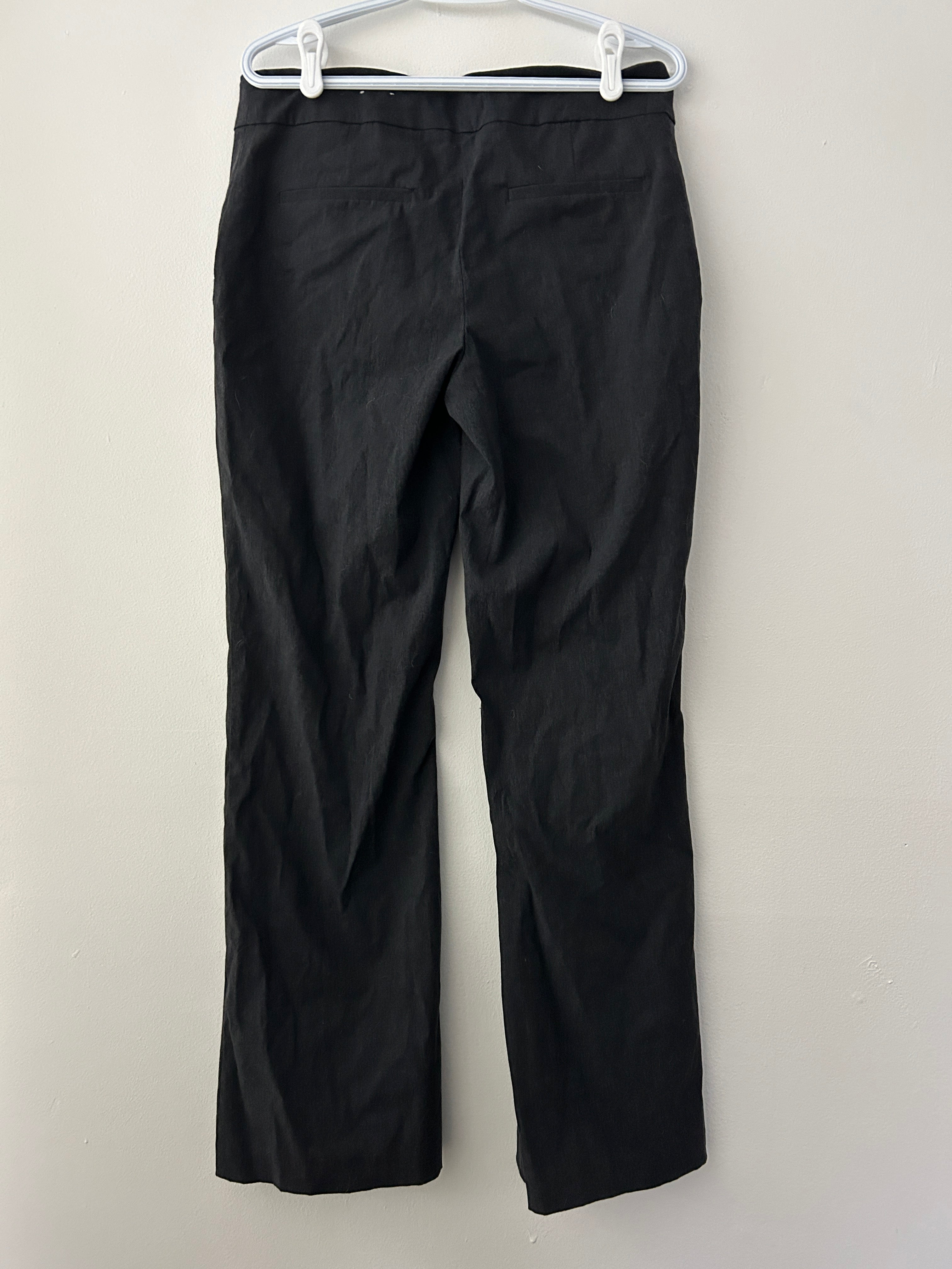 Pantalon noir droit à taille plate — Reitmans