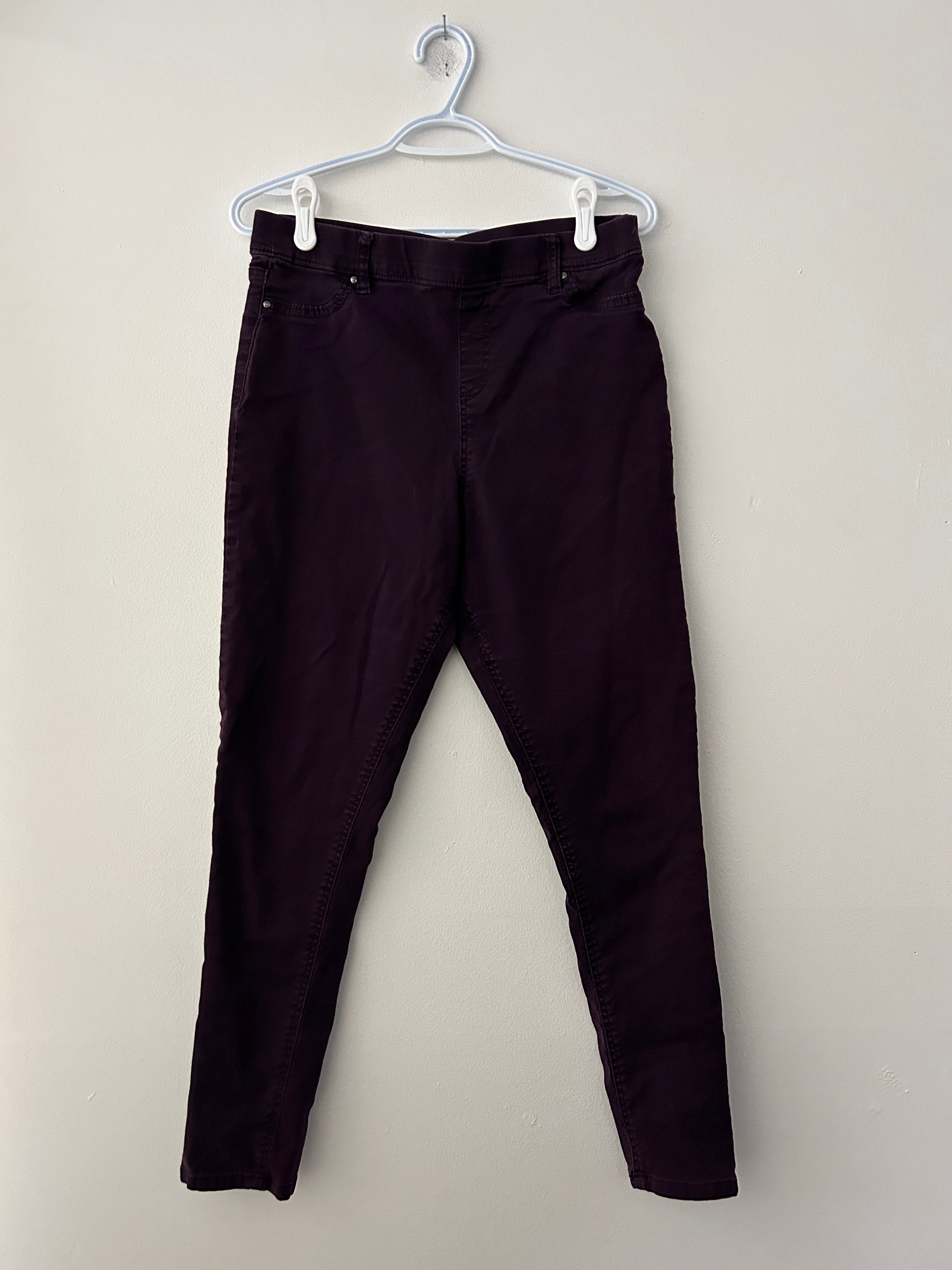 Pantalon prune coupe ajustée