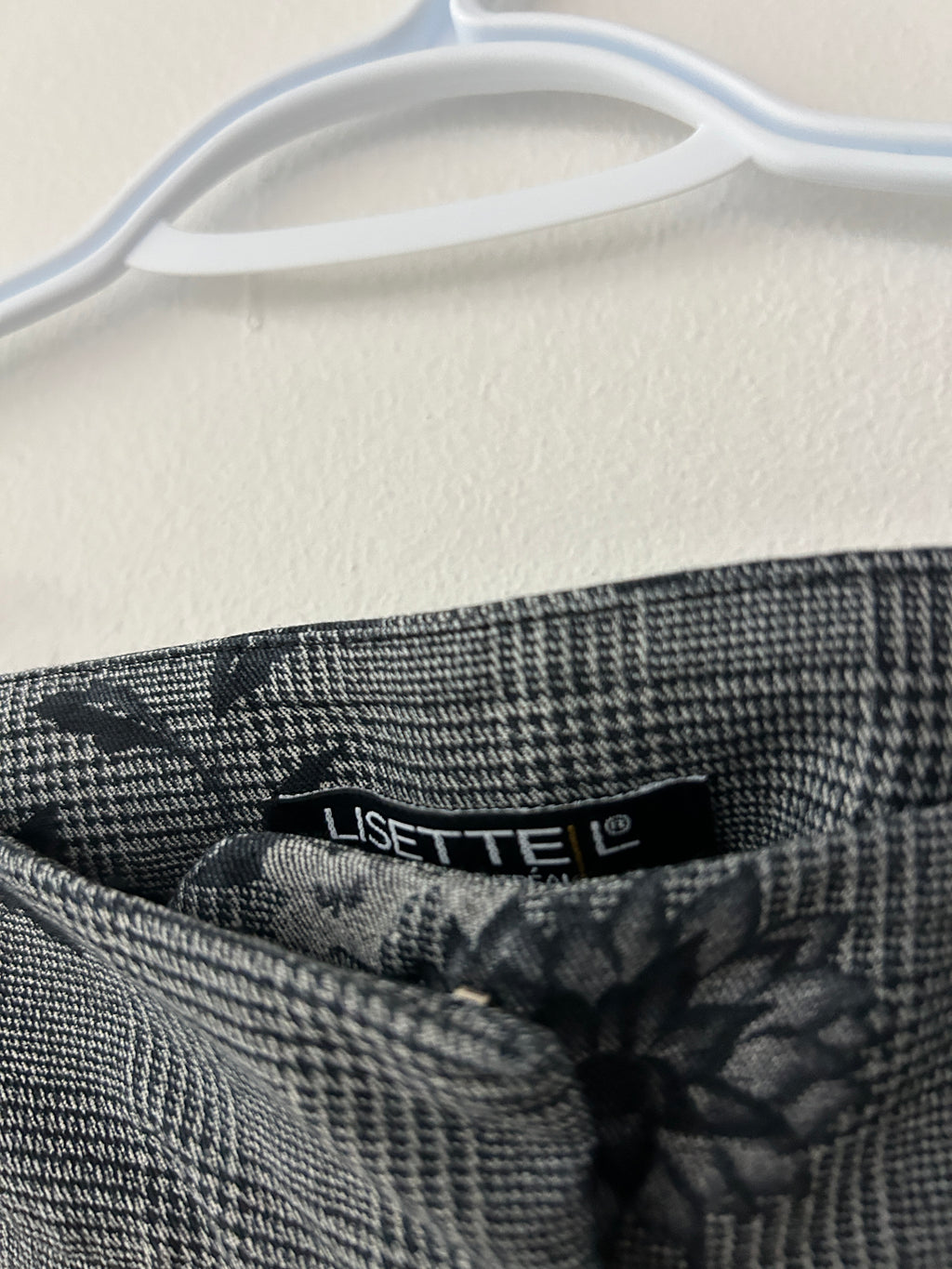 Pantalon à motif floral et carreaux — Lisettel