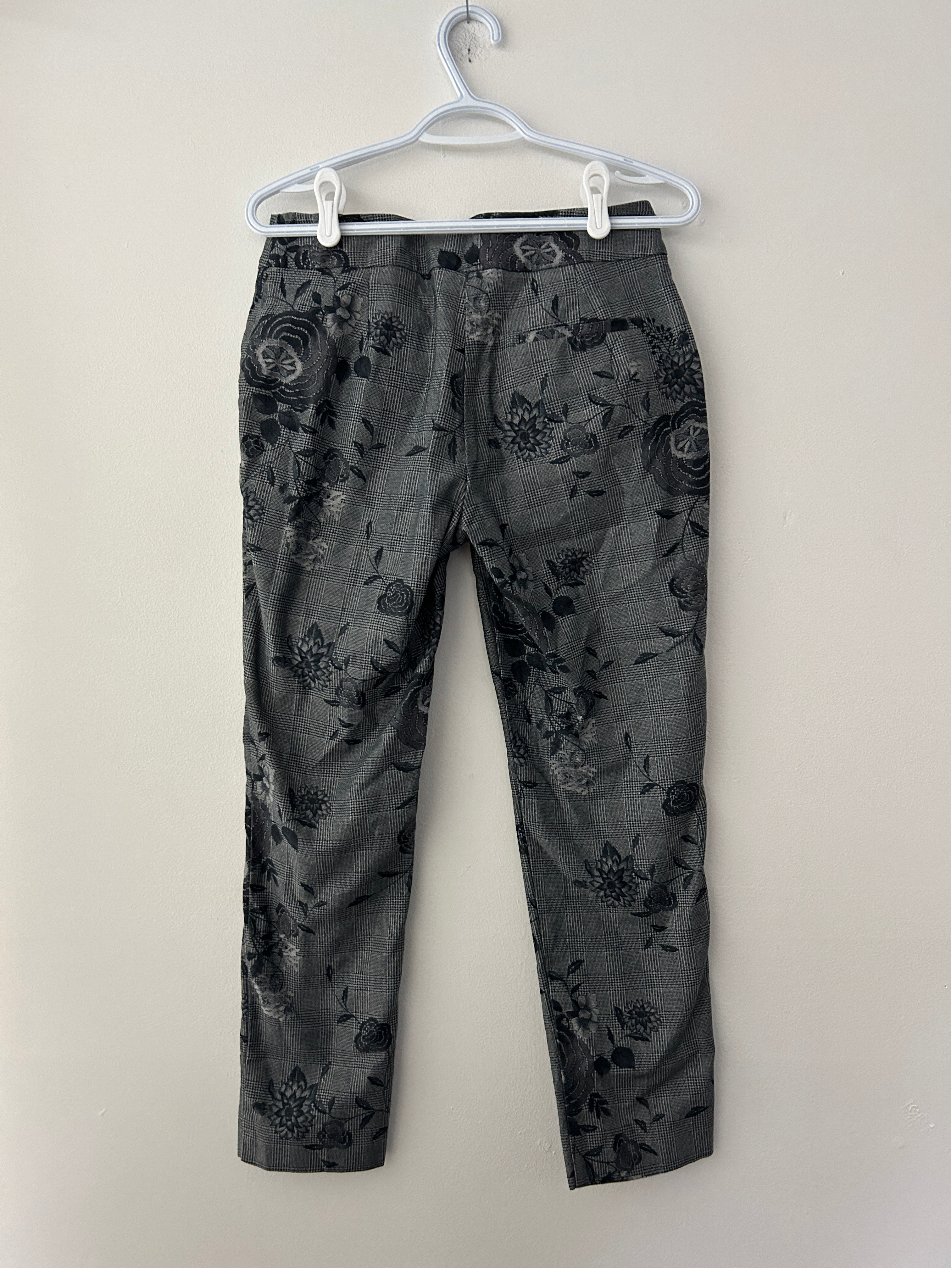 Pantalon à motif floral et carreaux — Lisettel