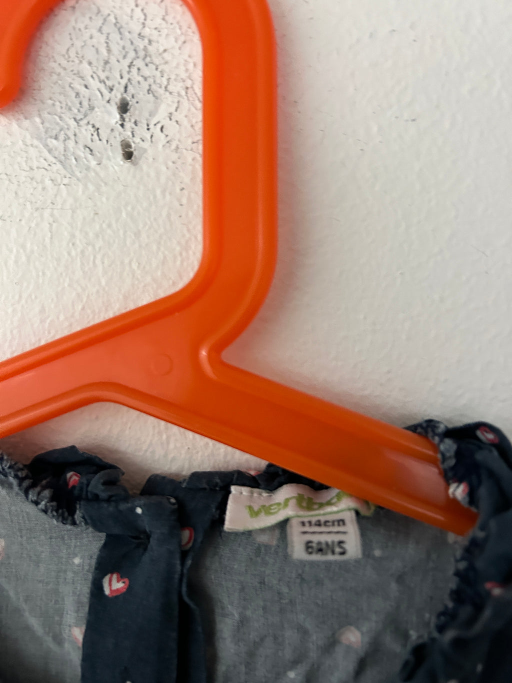 Robe à volants et petits cœurs — vertbaudet