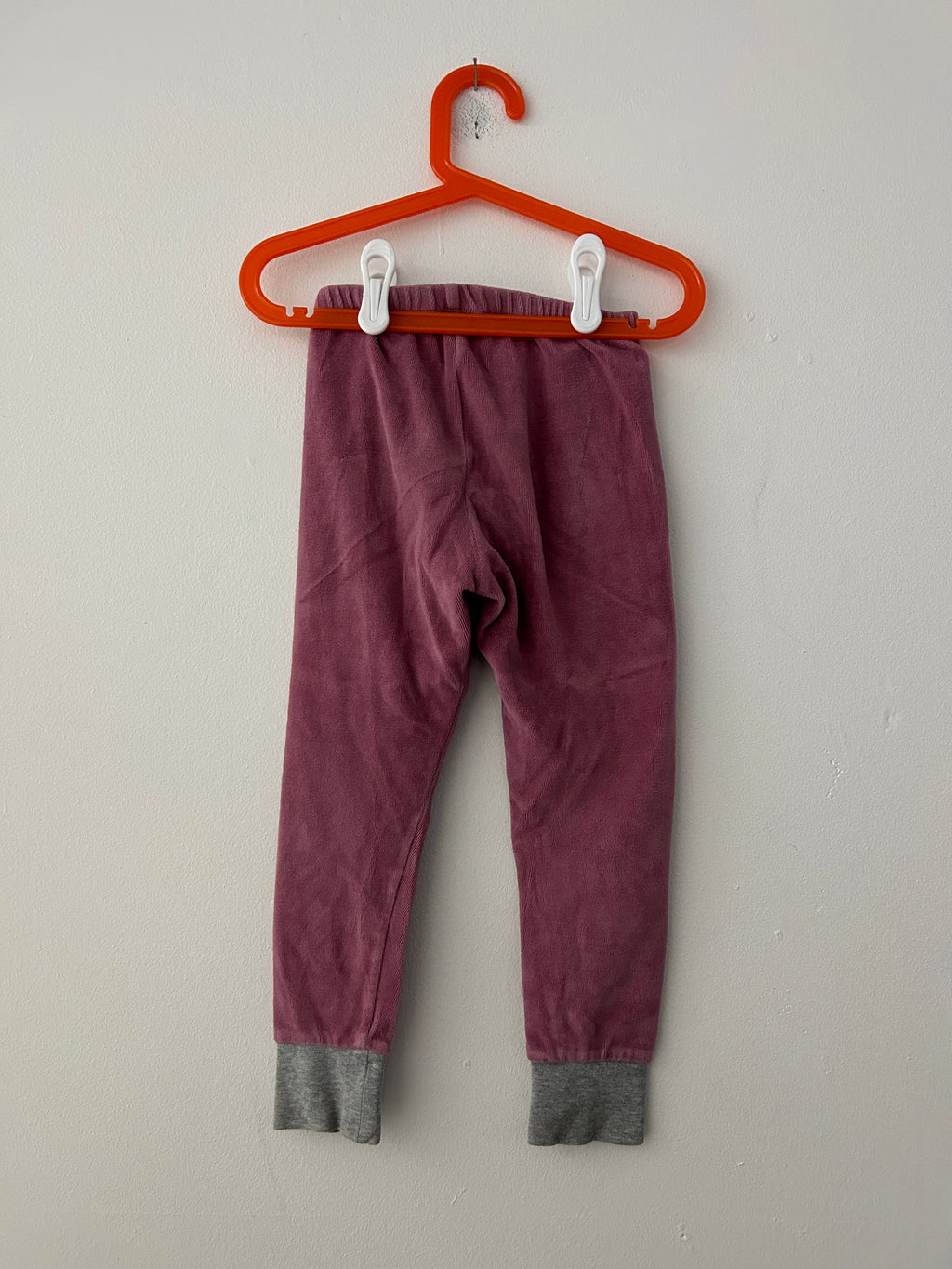 Pantalon en velours rose mauve — souris mini