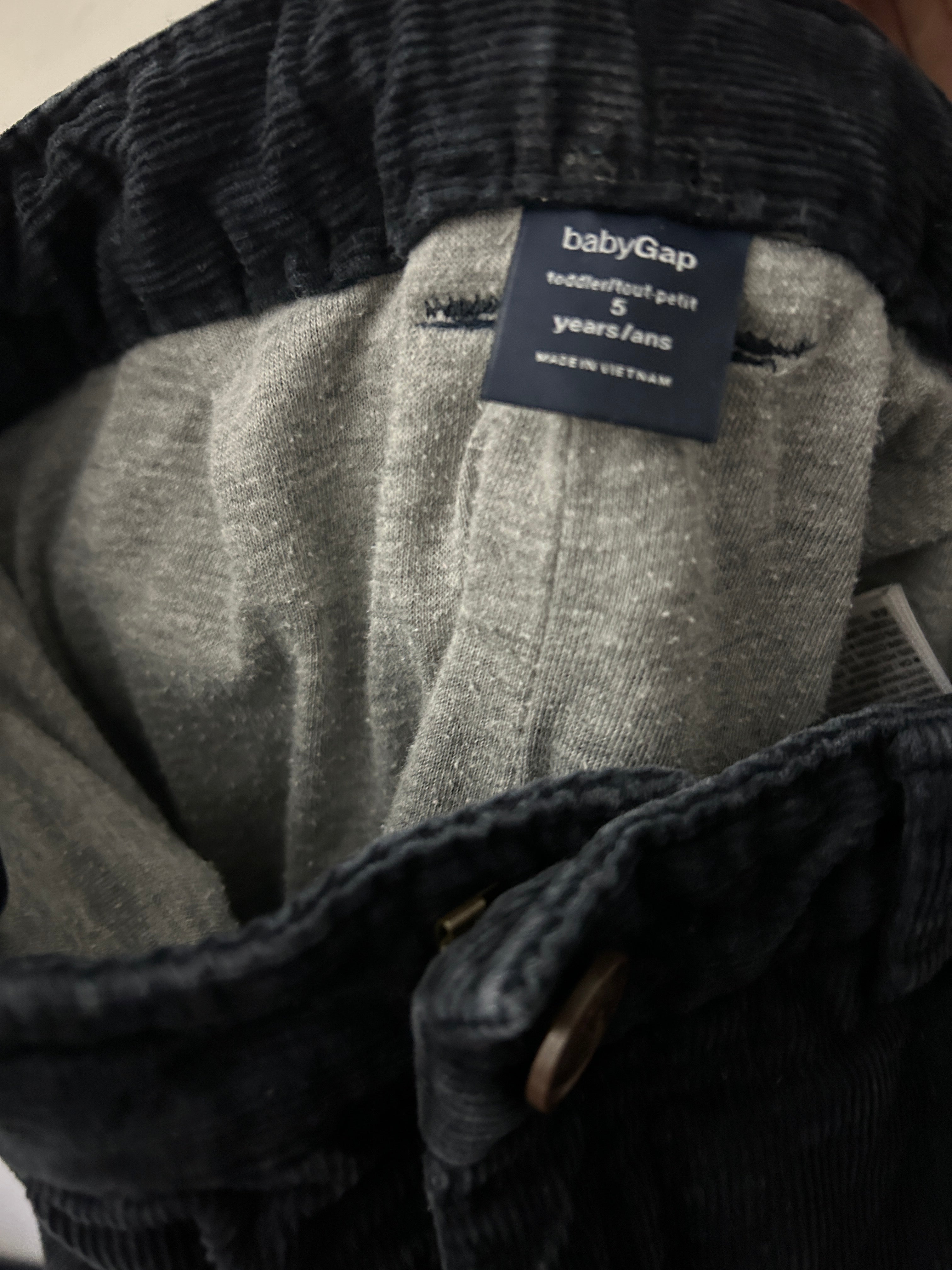 Pantalon cargo en velours marine — Gap