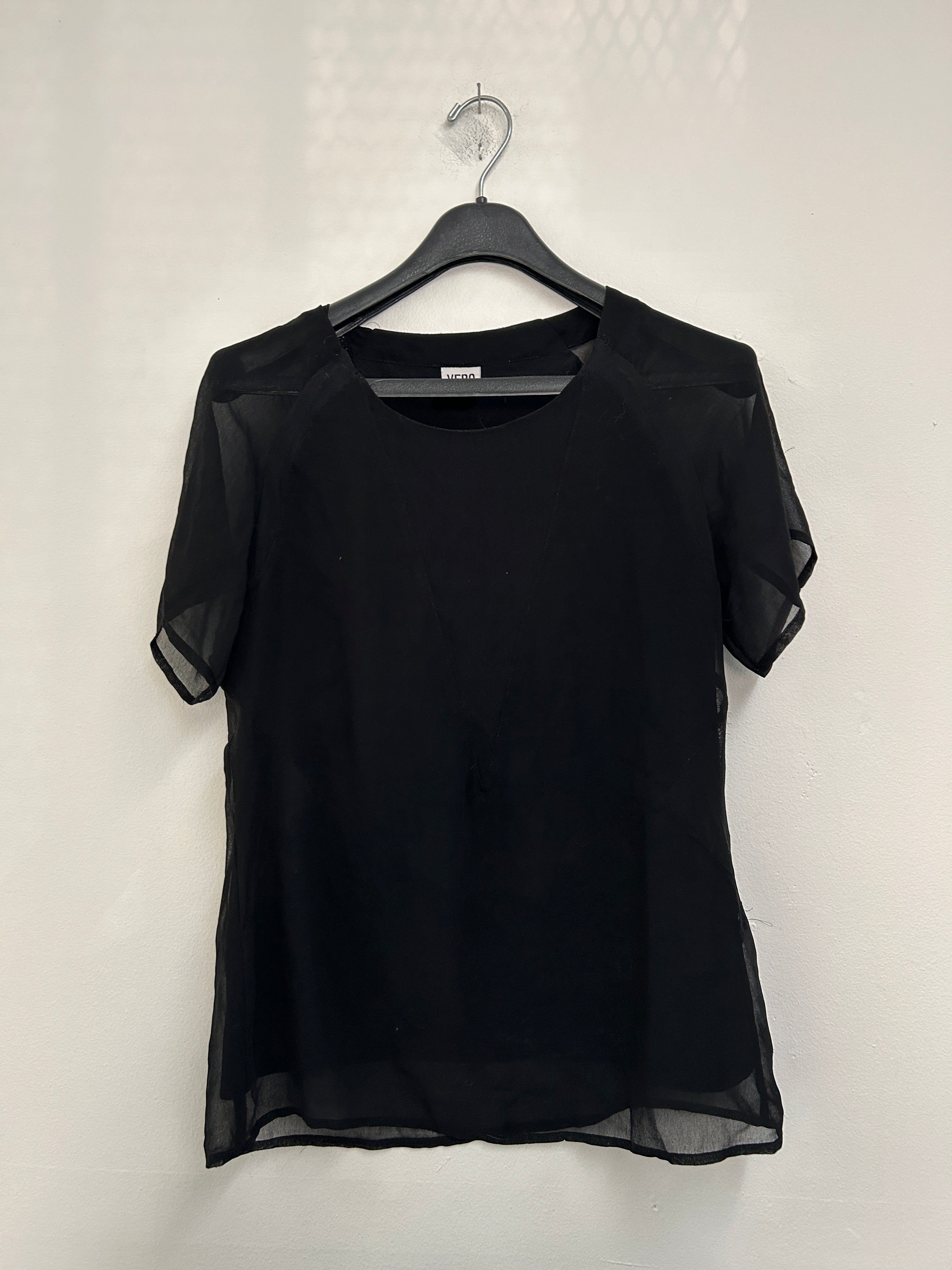 Haut léger noir transparent — VERO MODA