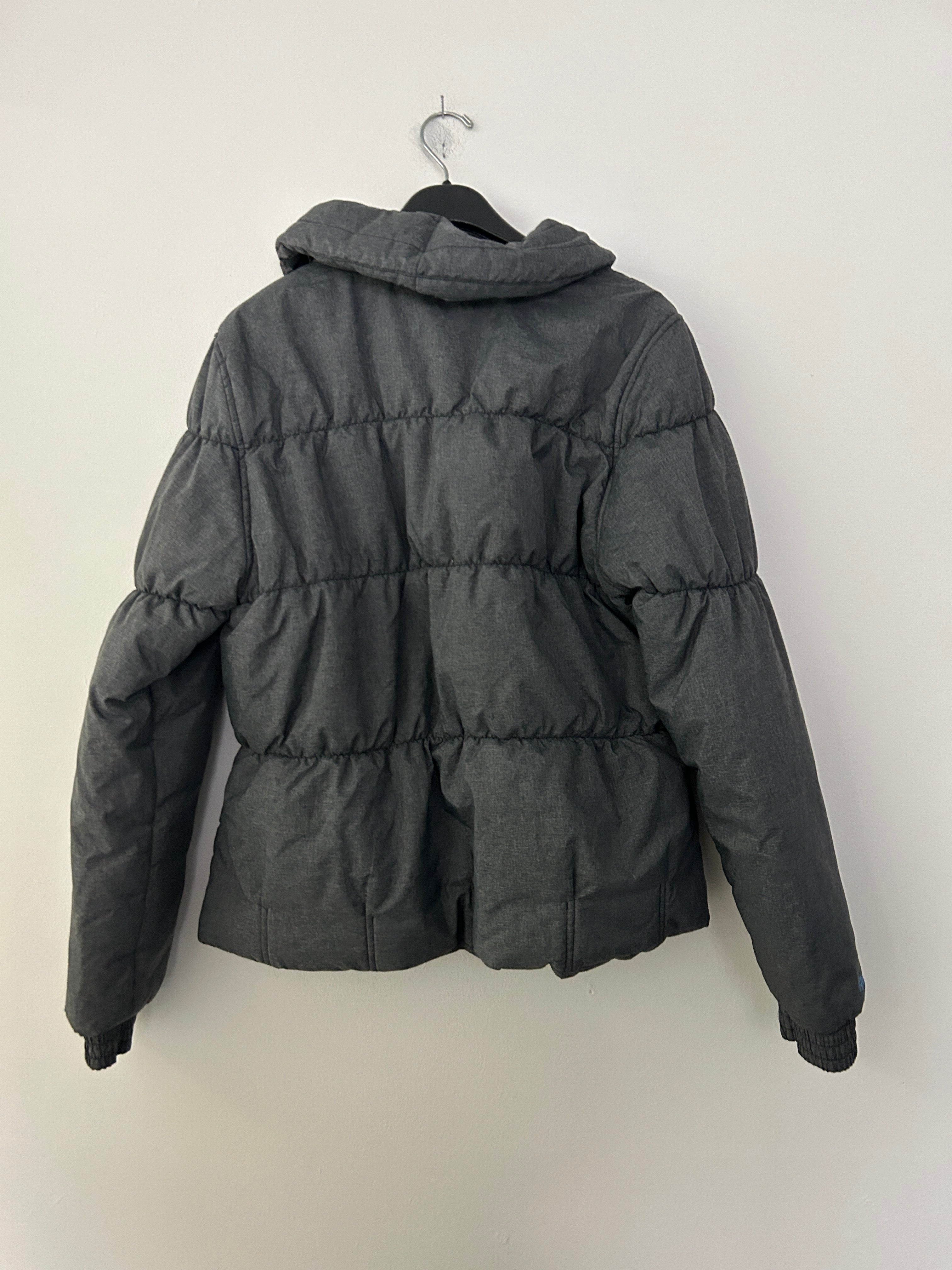 Manteau matelassé gris à capuche — Reebok