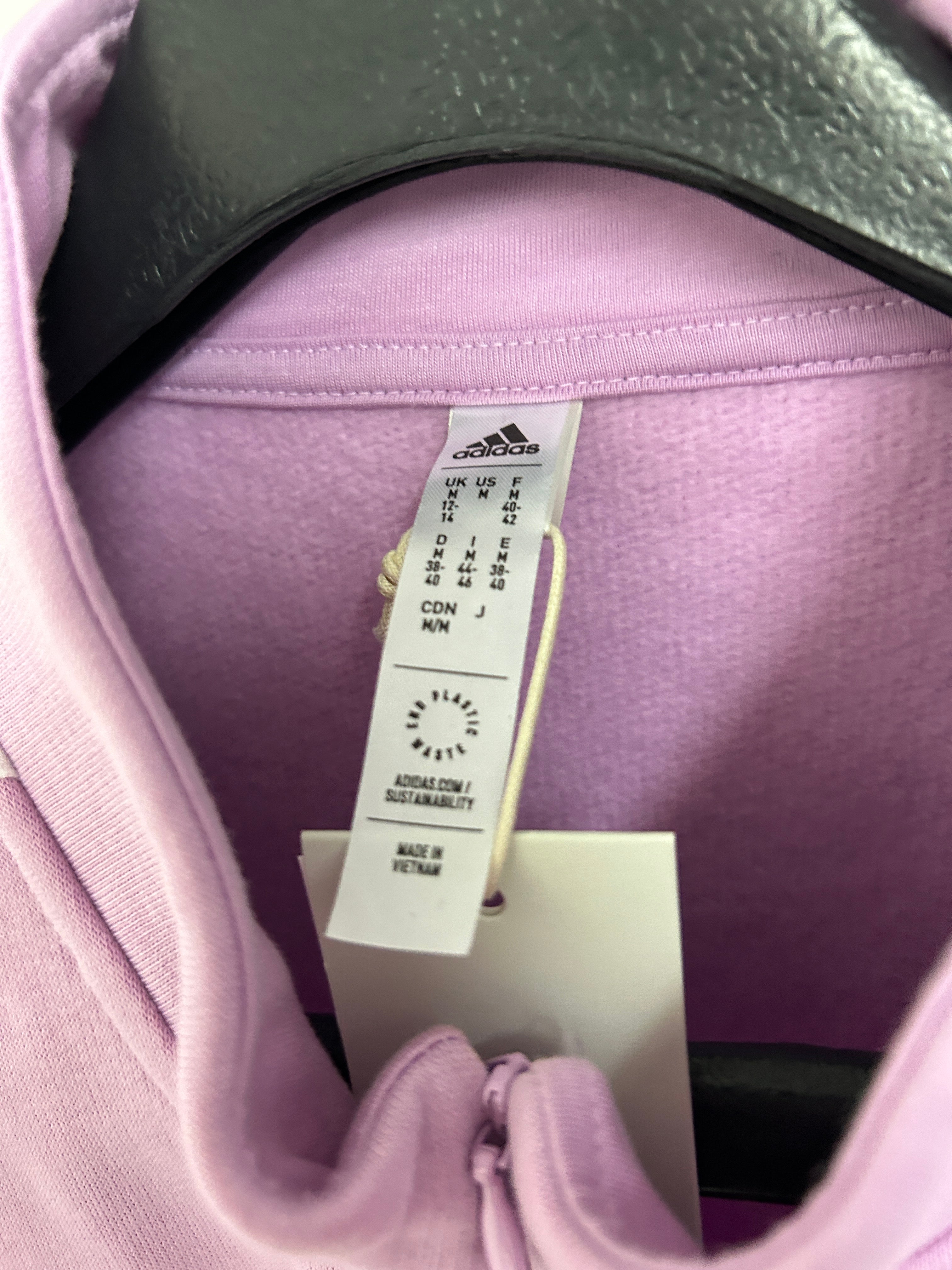 Haut Adidas à demi-fermeture éclair — Rose