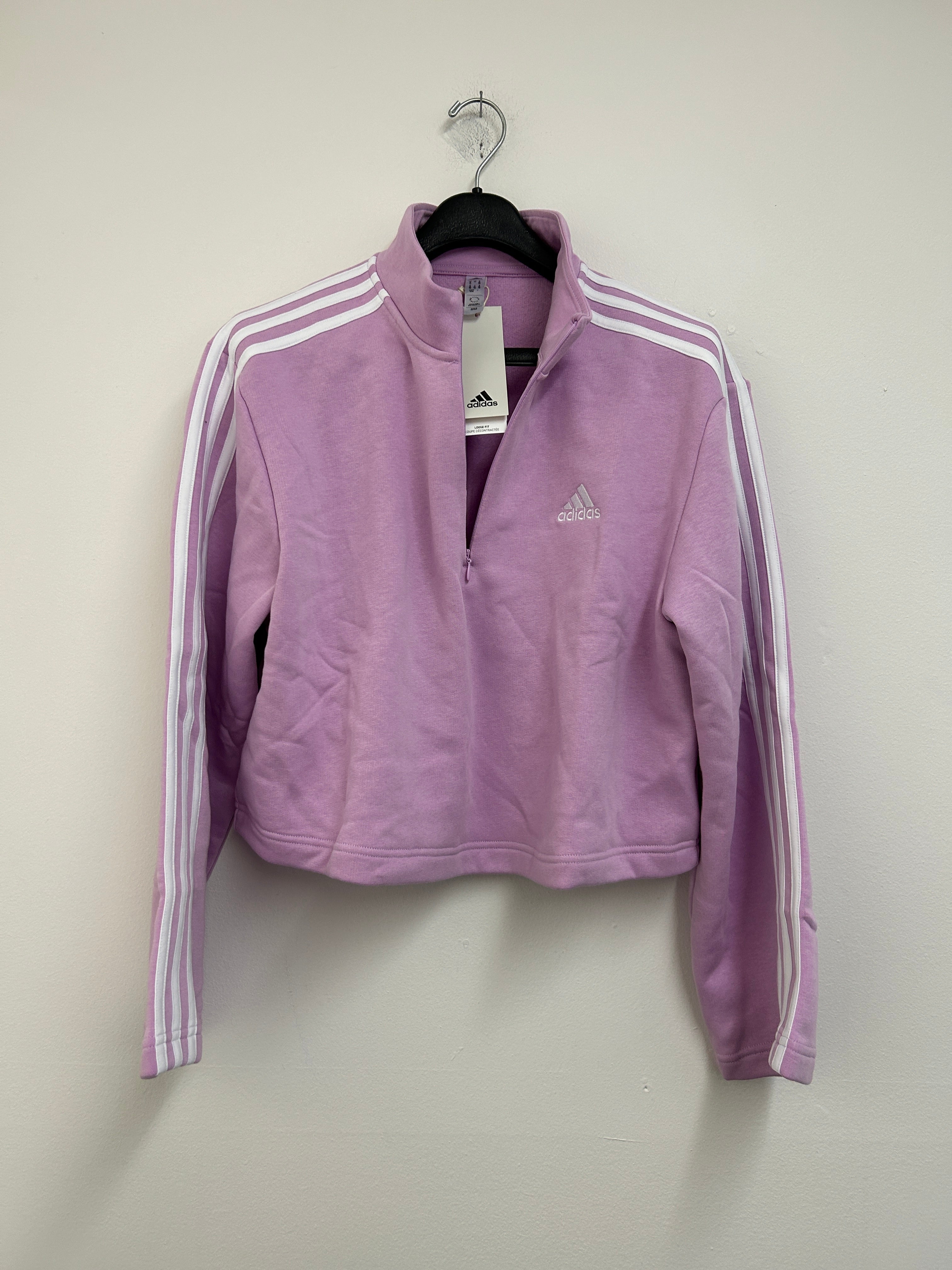 Haut Adidas à demi-fermeture éclair — Rose