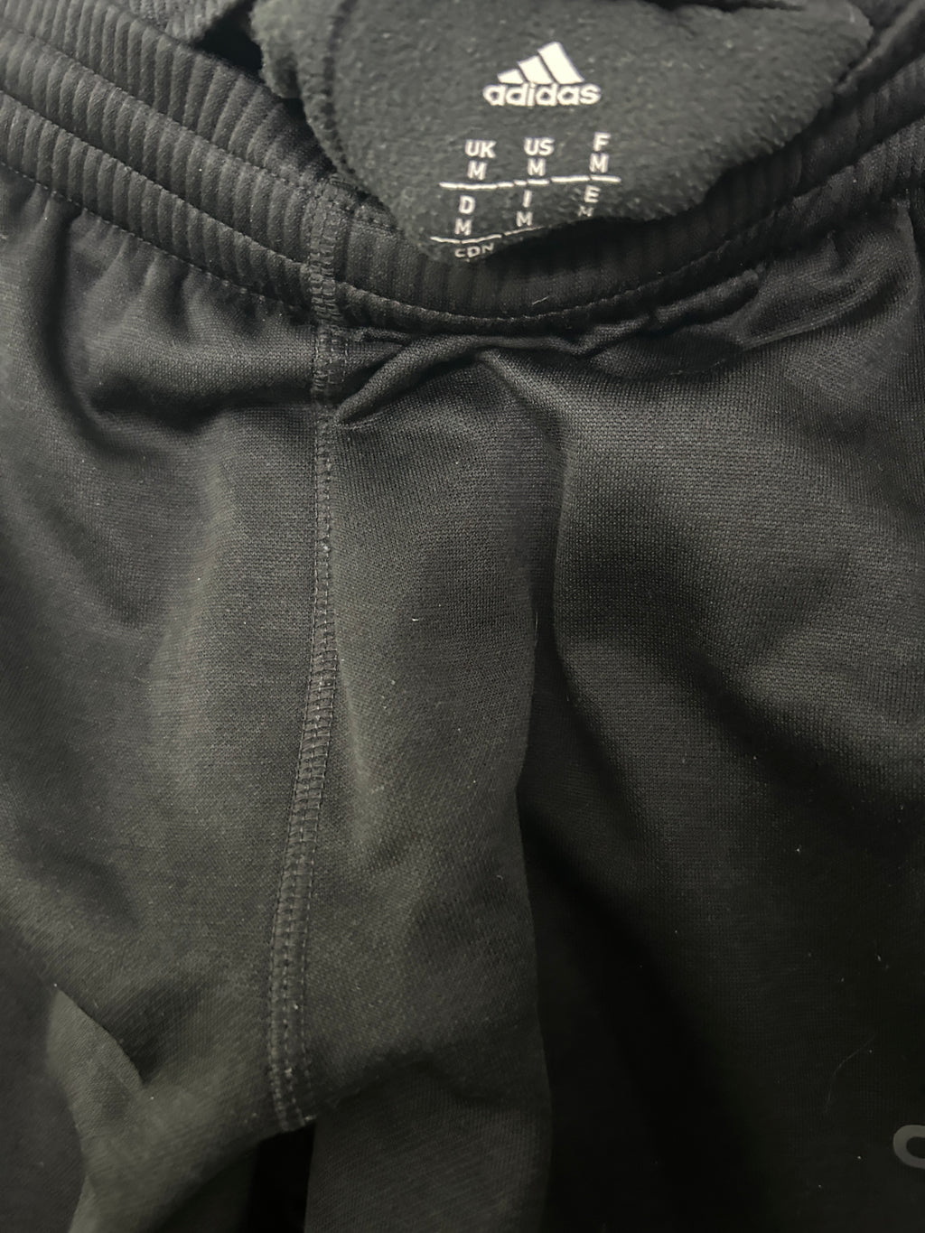 Pantalon de jogging noir à taille élastique – Adidas