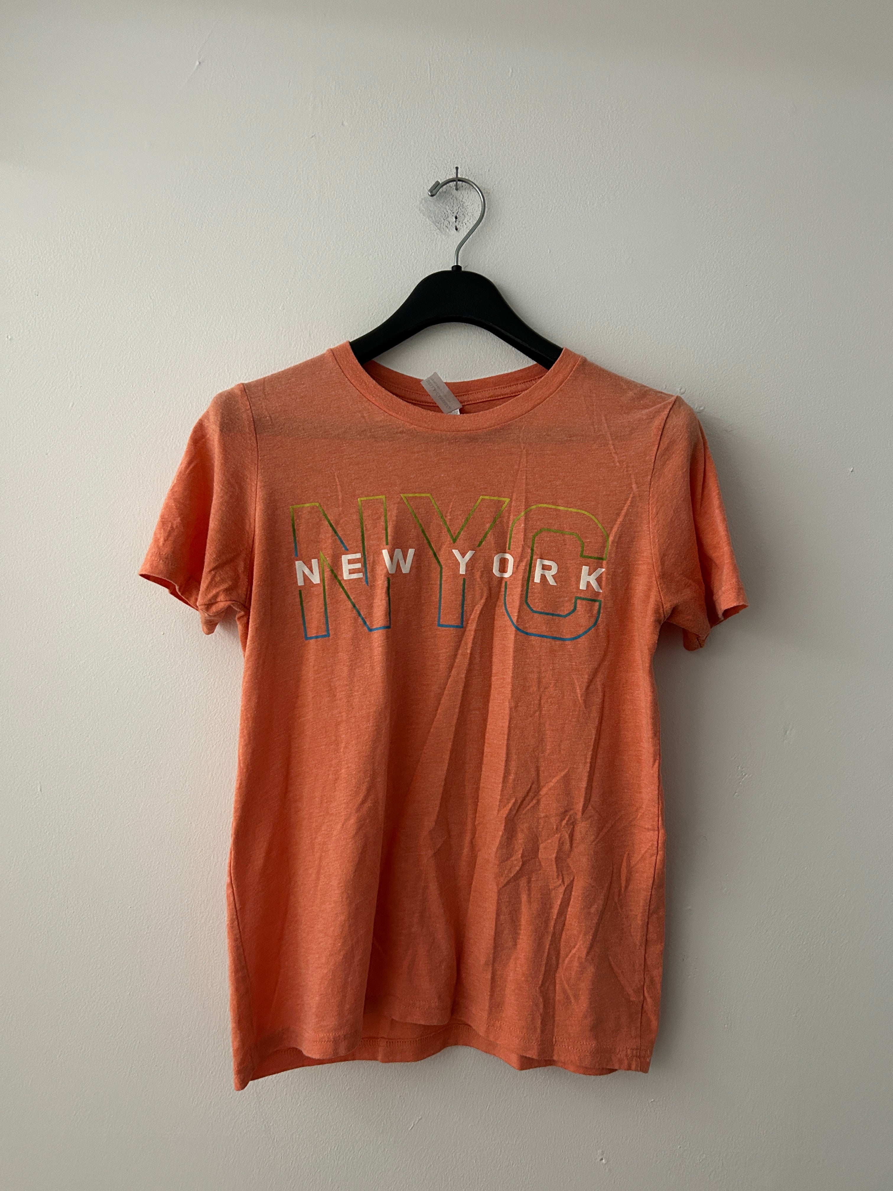 T-shirt orange à imprimé NYC New York – One World Observatory