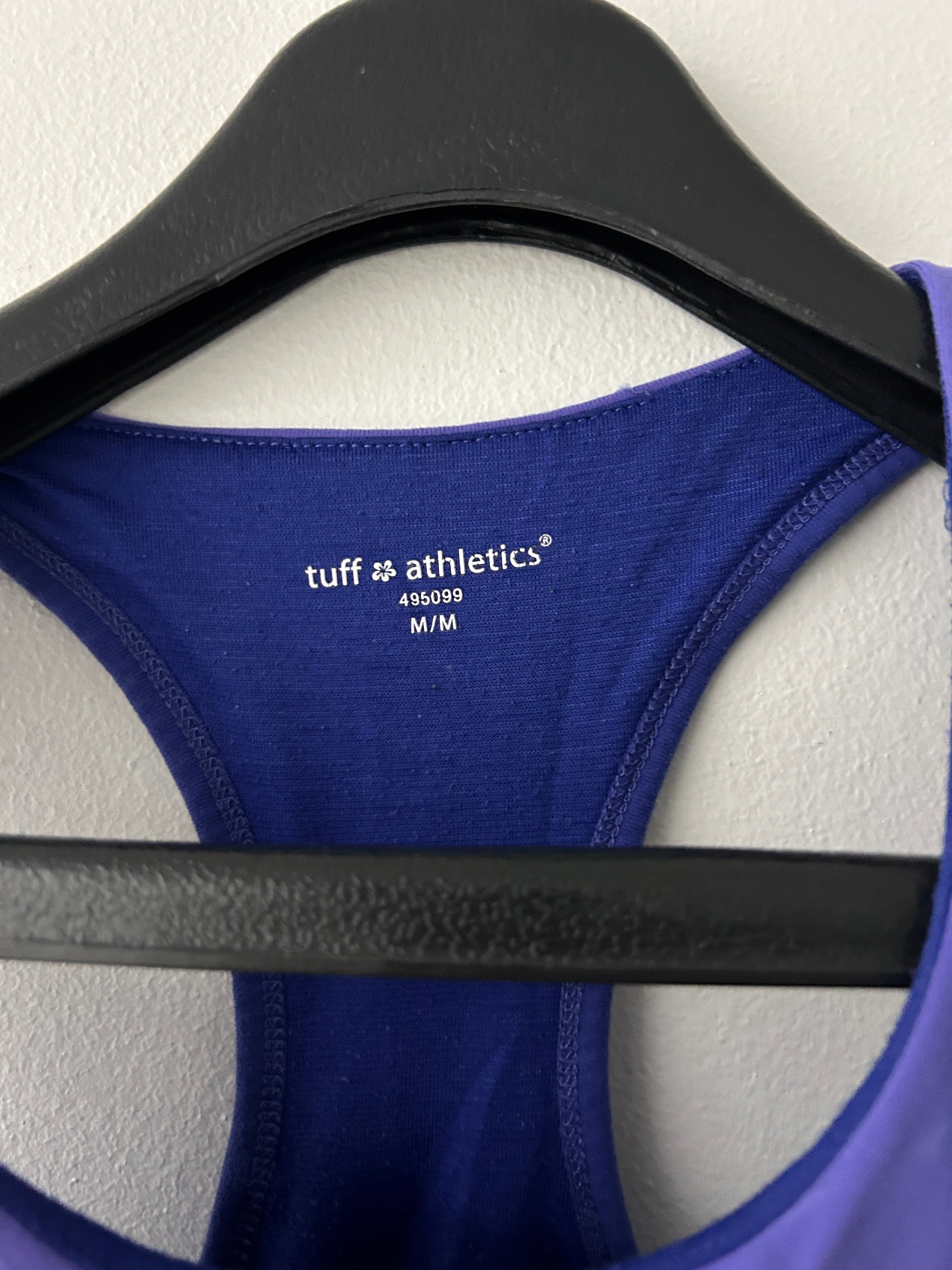 Camisole de sport mauve à dos nageur – tuff athletics