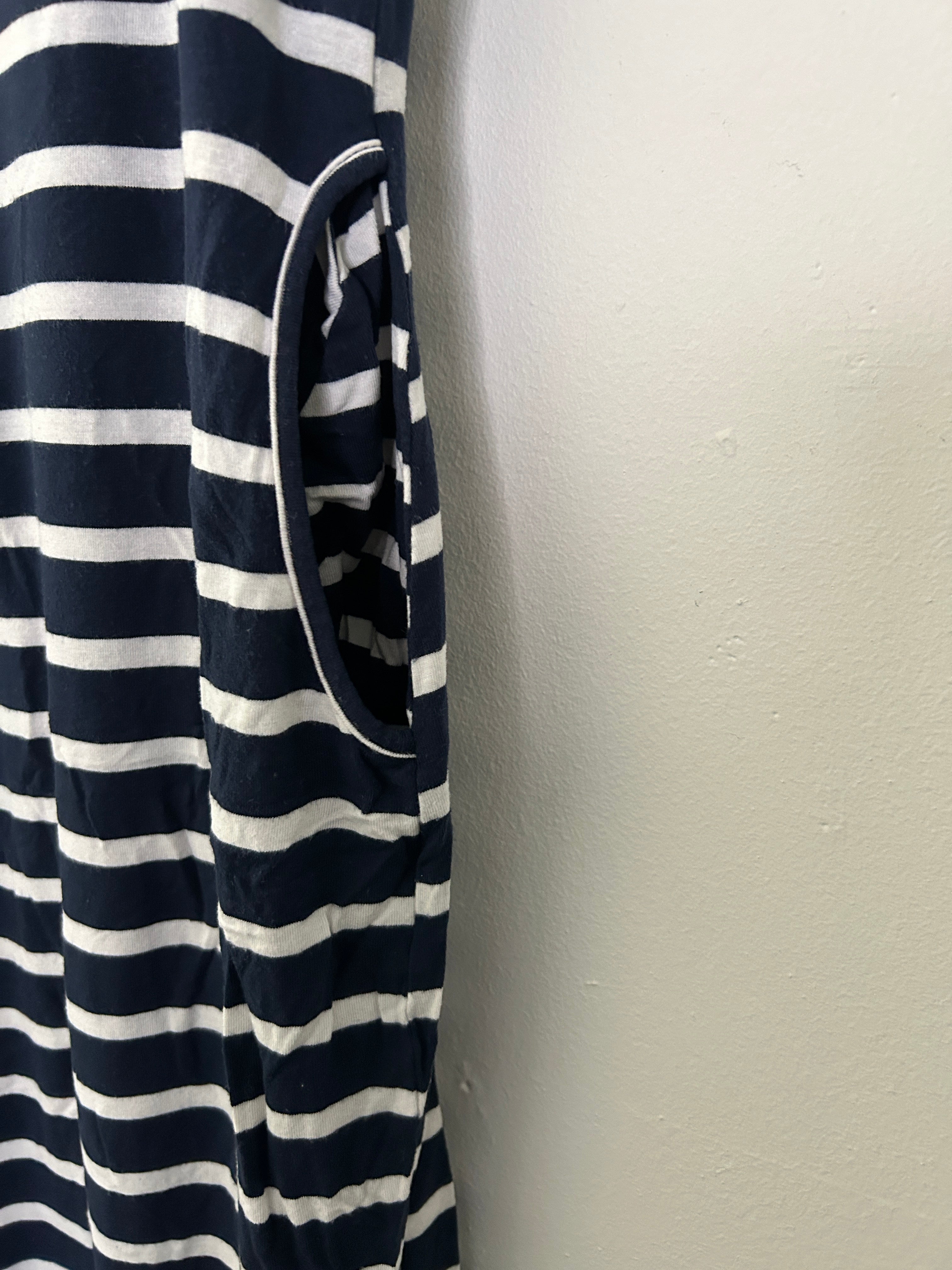 Robe rayée noir & blanc avec poches – Rebel Sugar