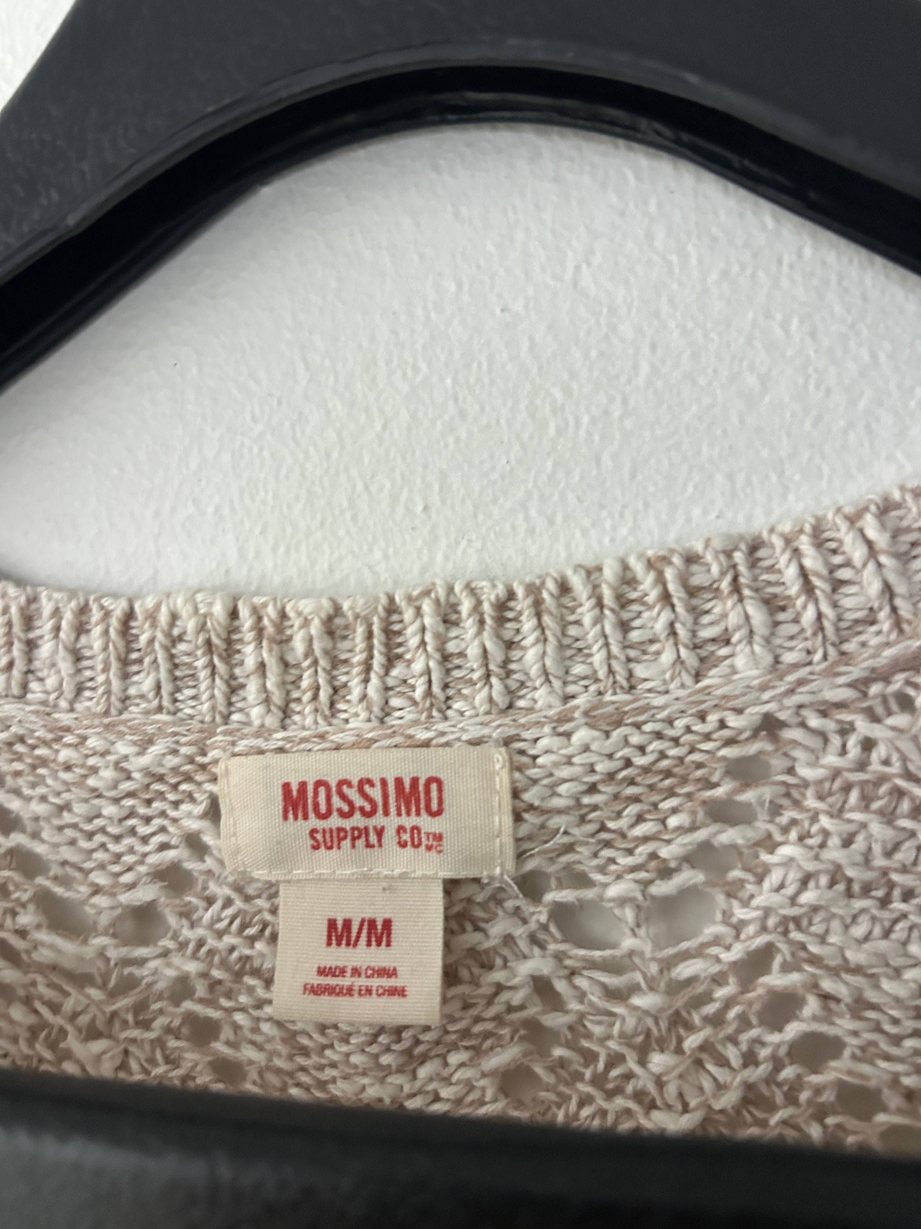 Pull en maille ajourée beige – Mossimo