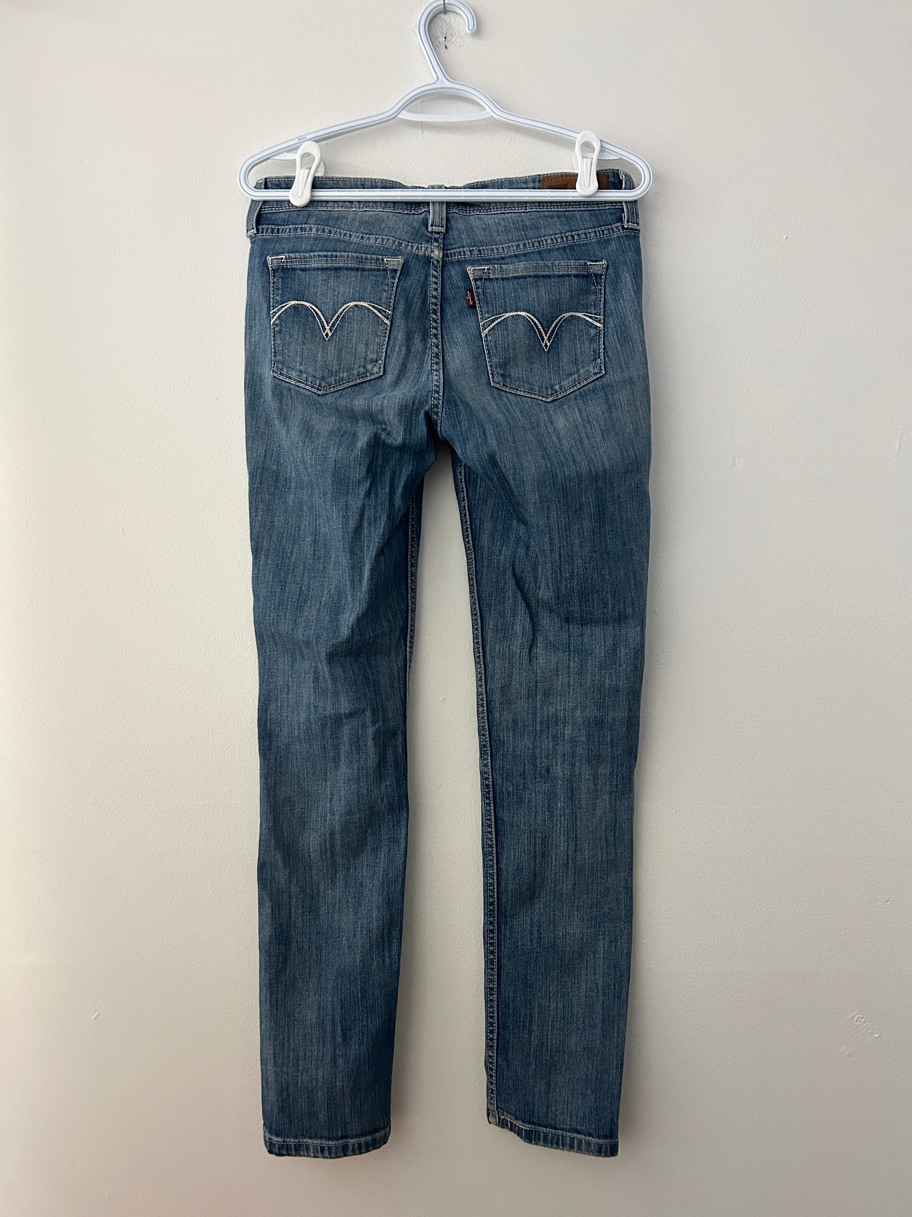 Jean skinny taille basse bleu délavé – Levi’s
