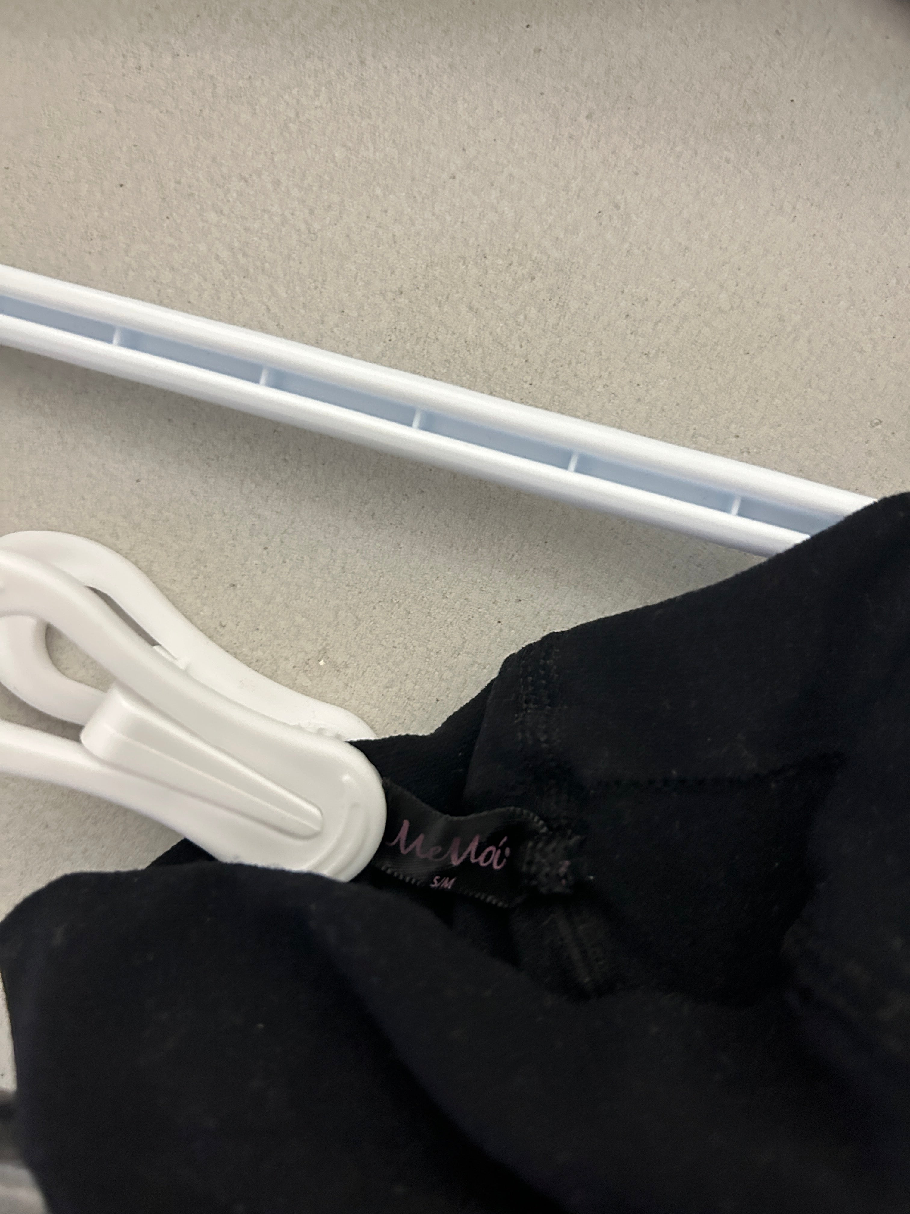 Collants noirs avec jambières intégrées en maille torsadée – Memoi