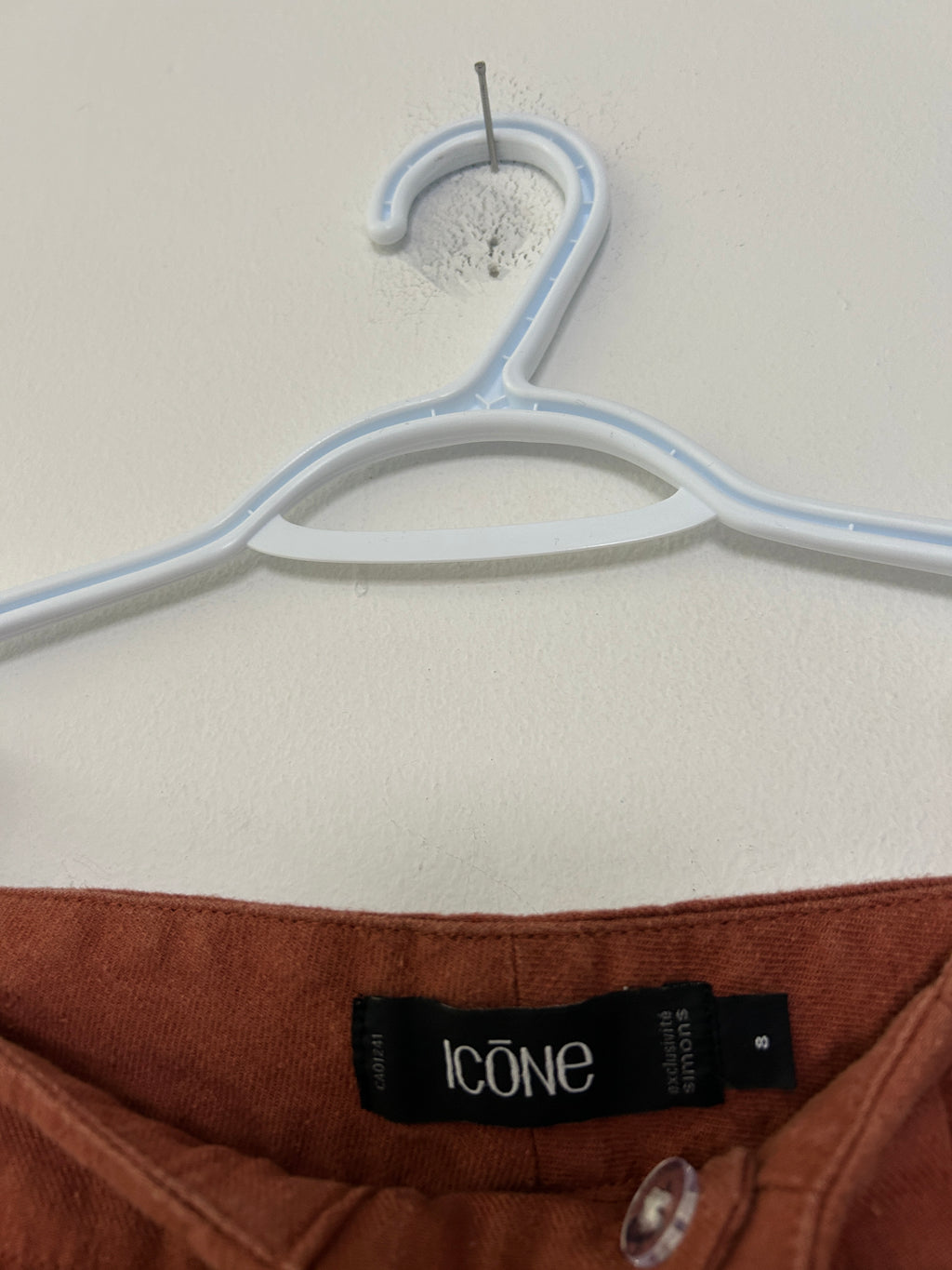 Pantalon en lin couleur rouille – ICŌNE