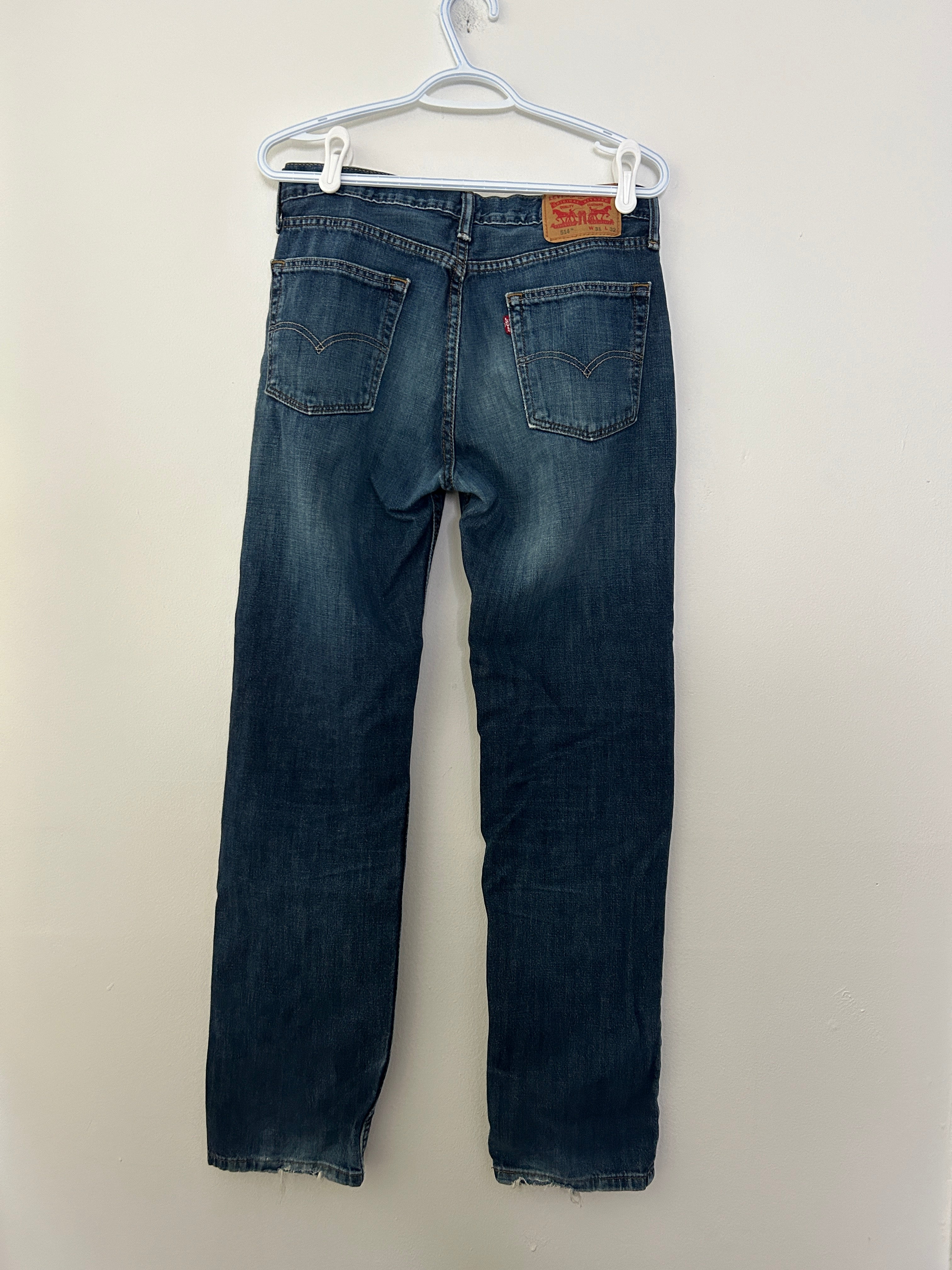 Jean Levi’s 514 coupe droite bleu denim
