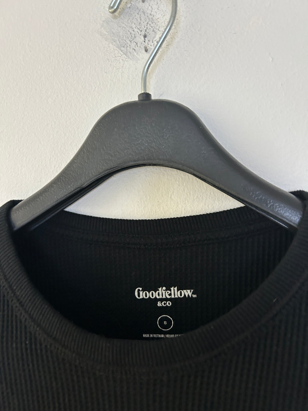 Haut côtelé noir à manches longues – Goodfellow & Co