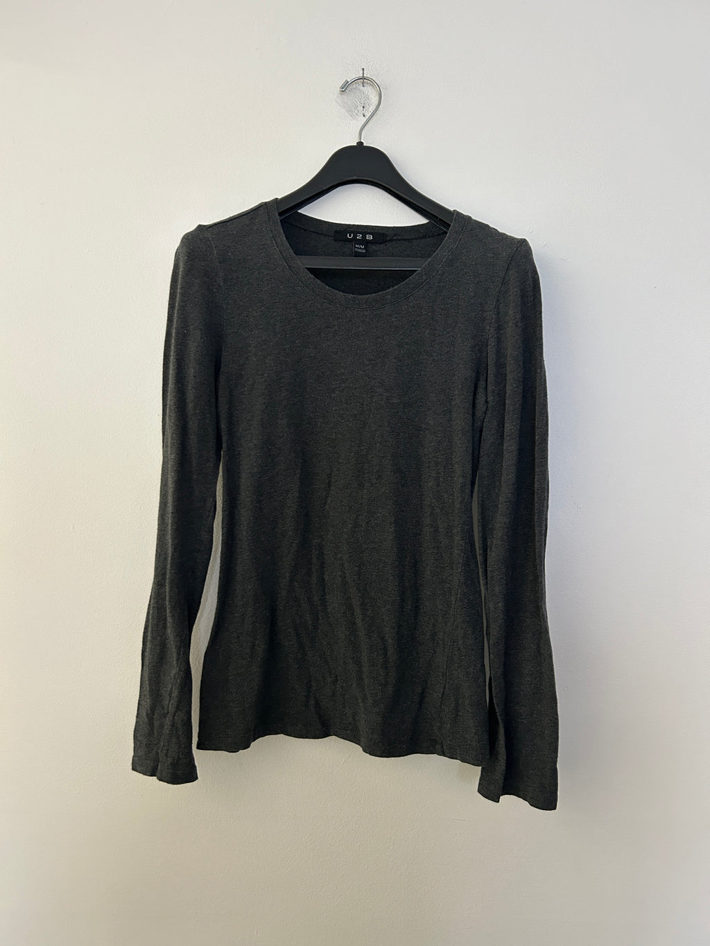 Haut manches longues gris charbon - U2B