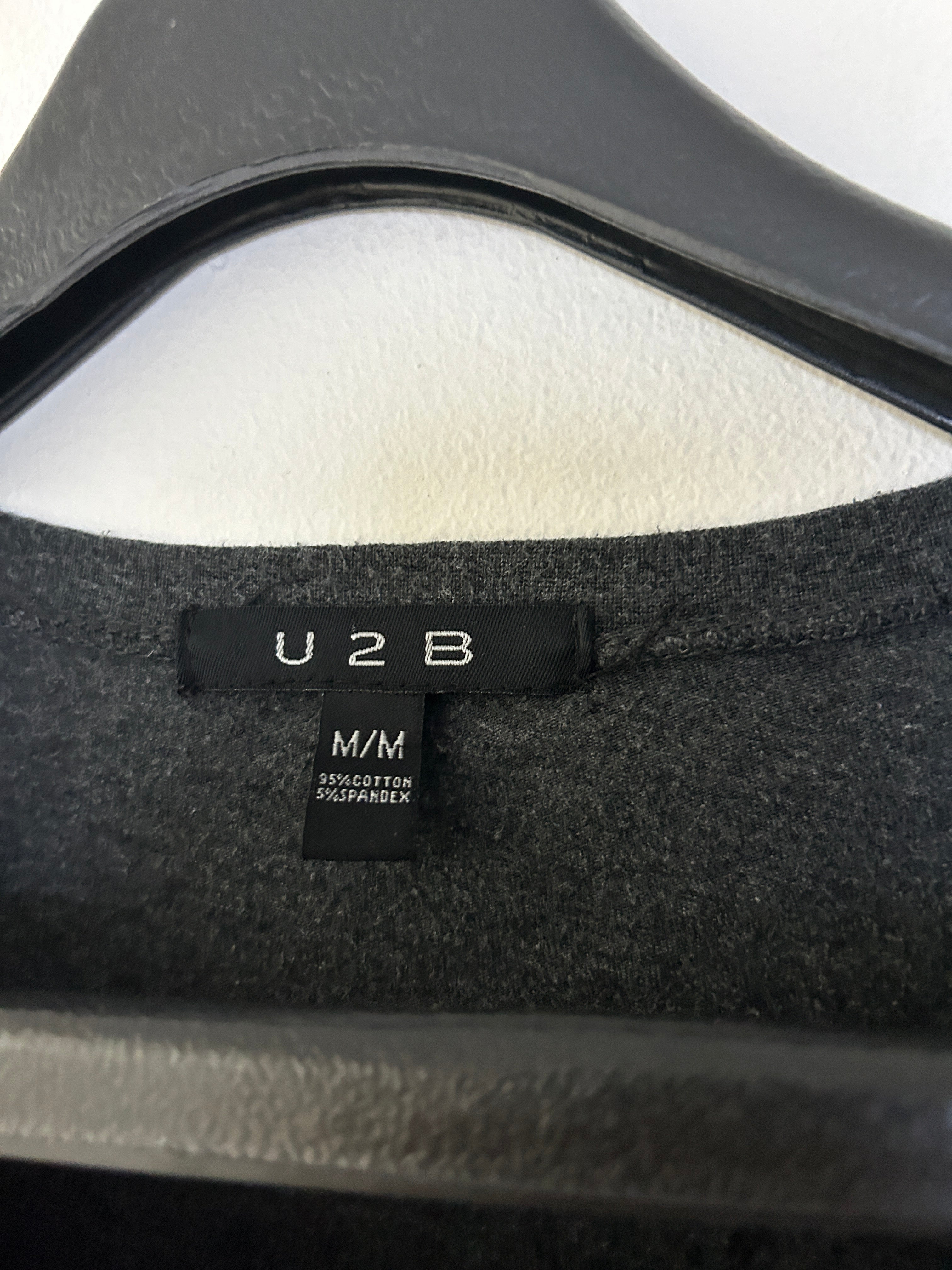 Haut manches longues gris charbon - U2B