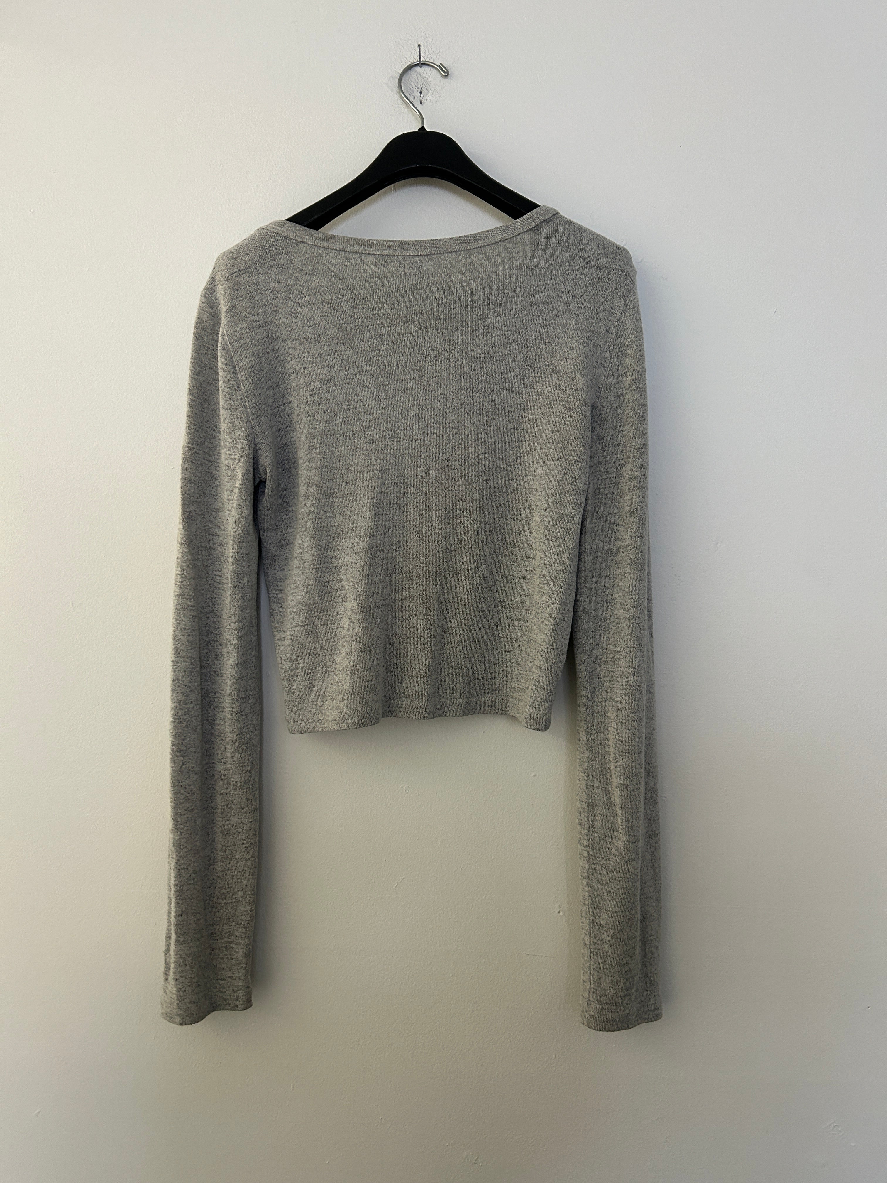 Haut court gris à manches longues – Twik (Simons)