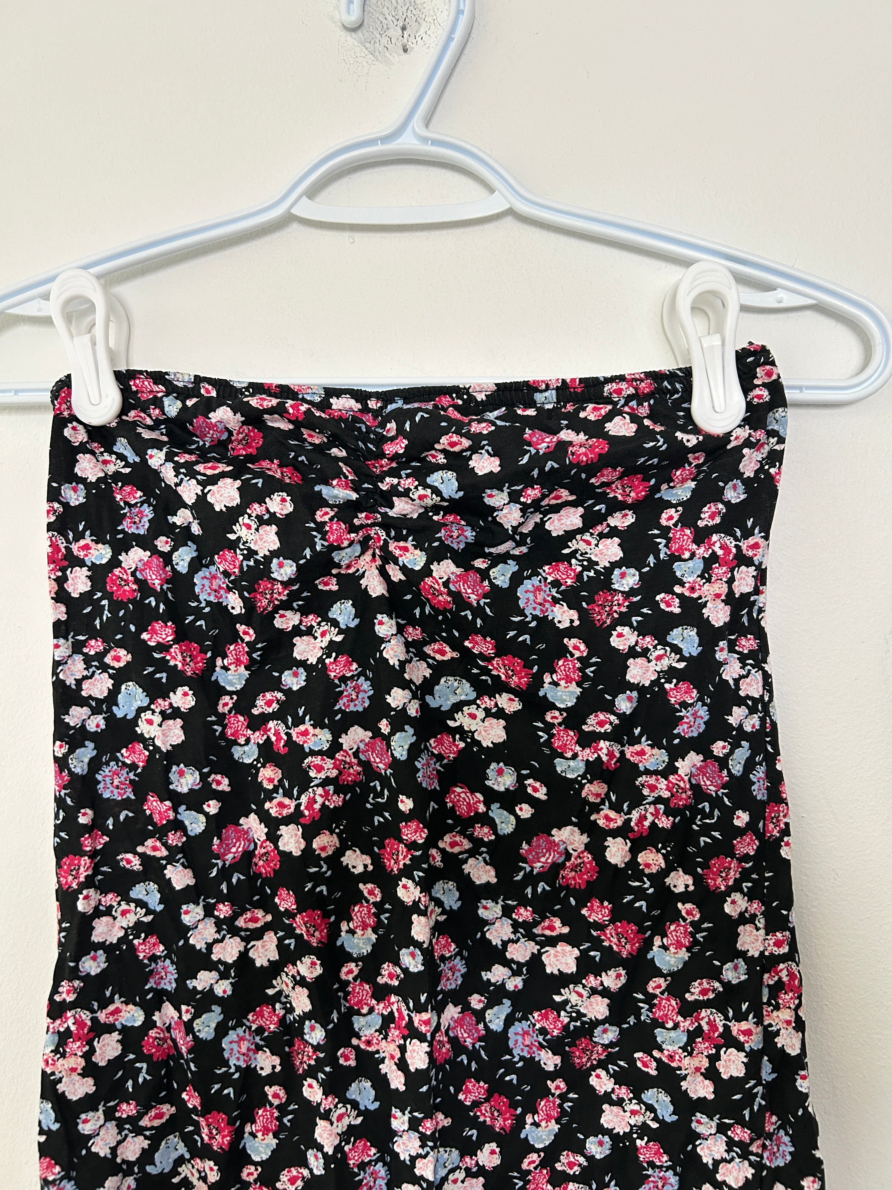 Jupe Hauts noire fleurie TALLY WEiJL