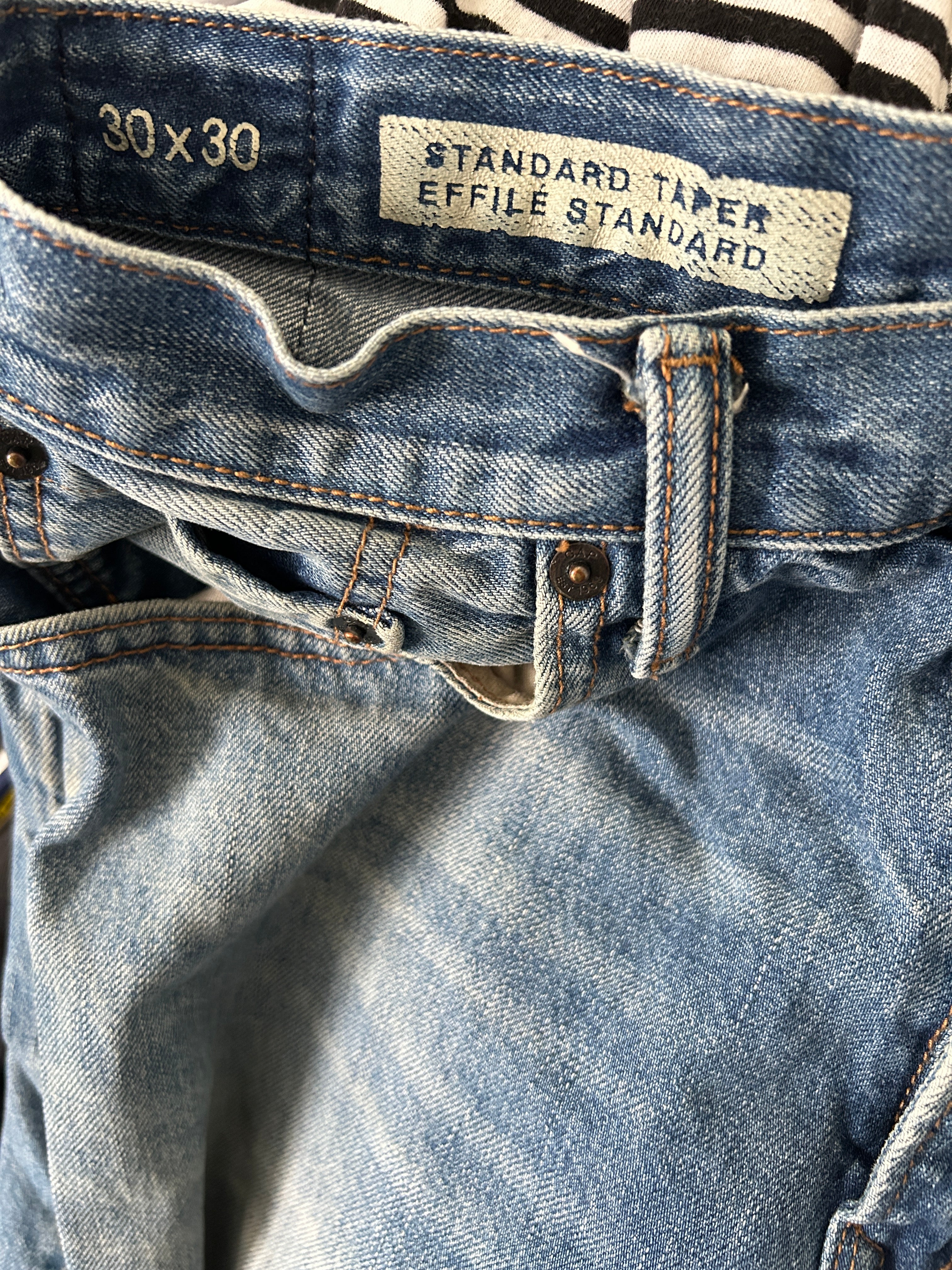 Jean droit bleu délavé Gap 1969 – Coupe standard