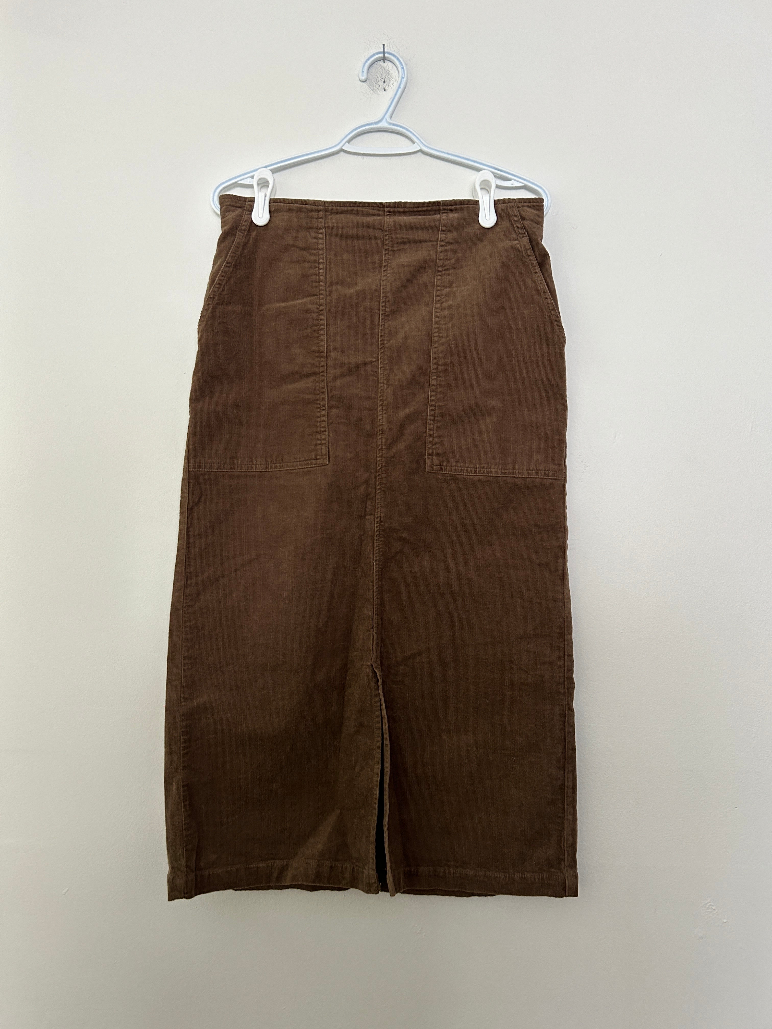 Jupe en velours côtelé