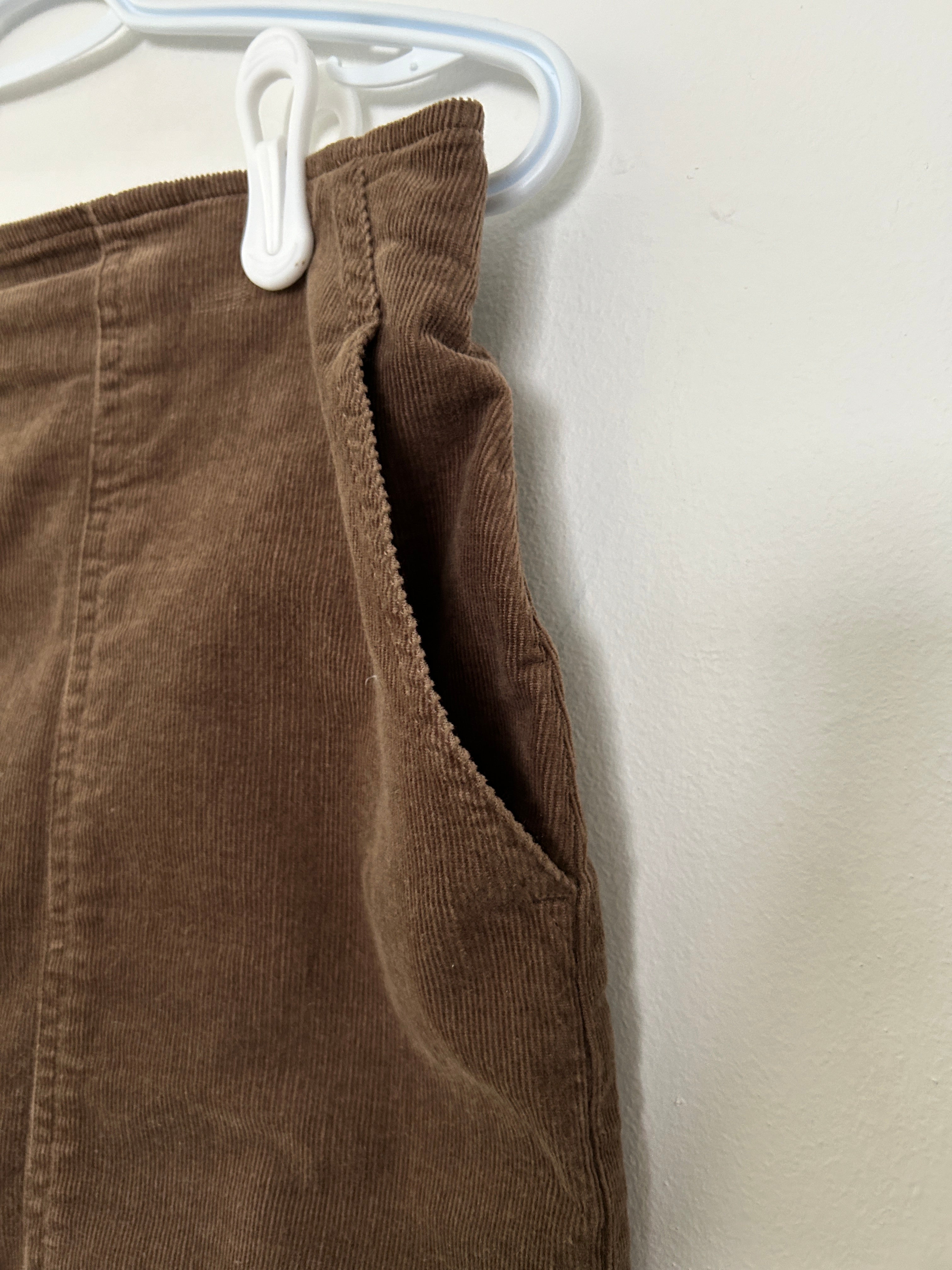 Jupe en velours côtelé