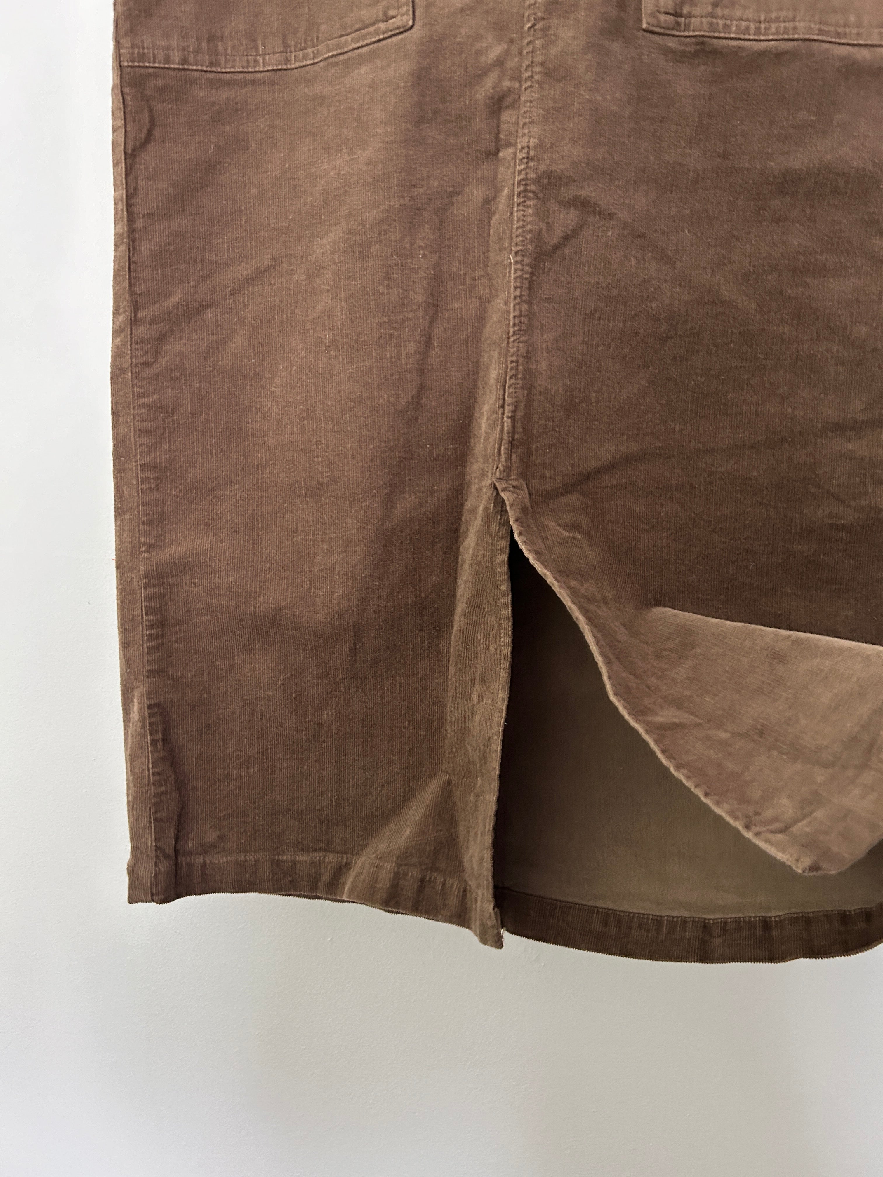 Jupe en velours côtelé